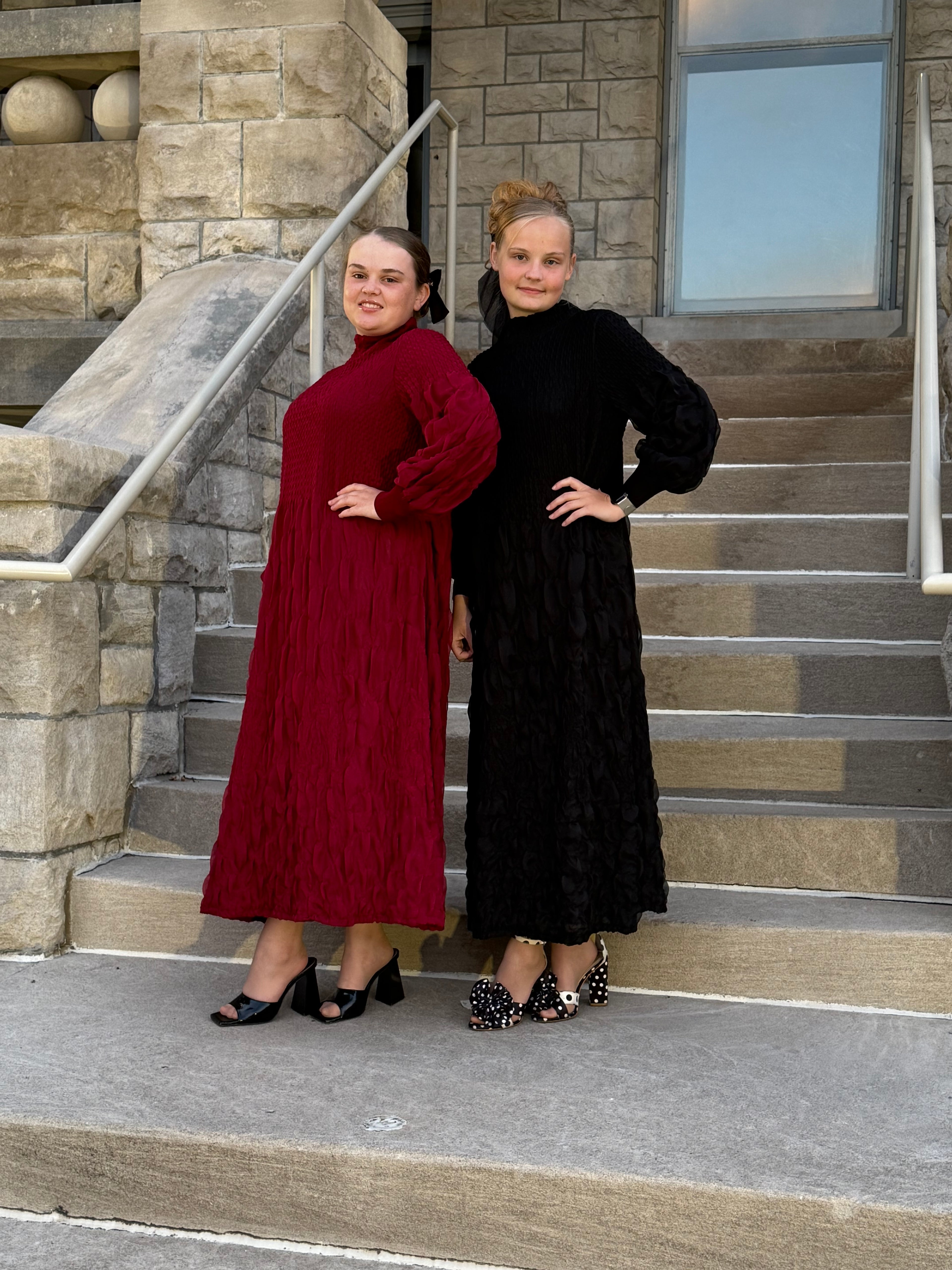Mystical Nights Dress - Wine Red