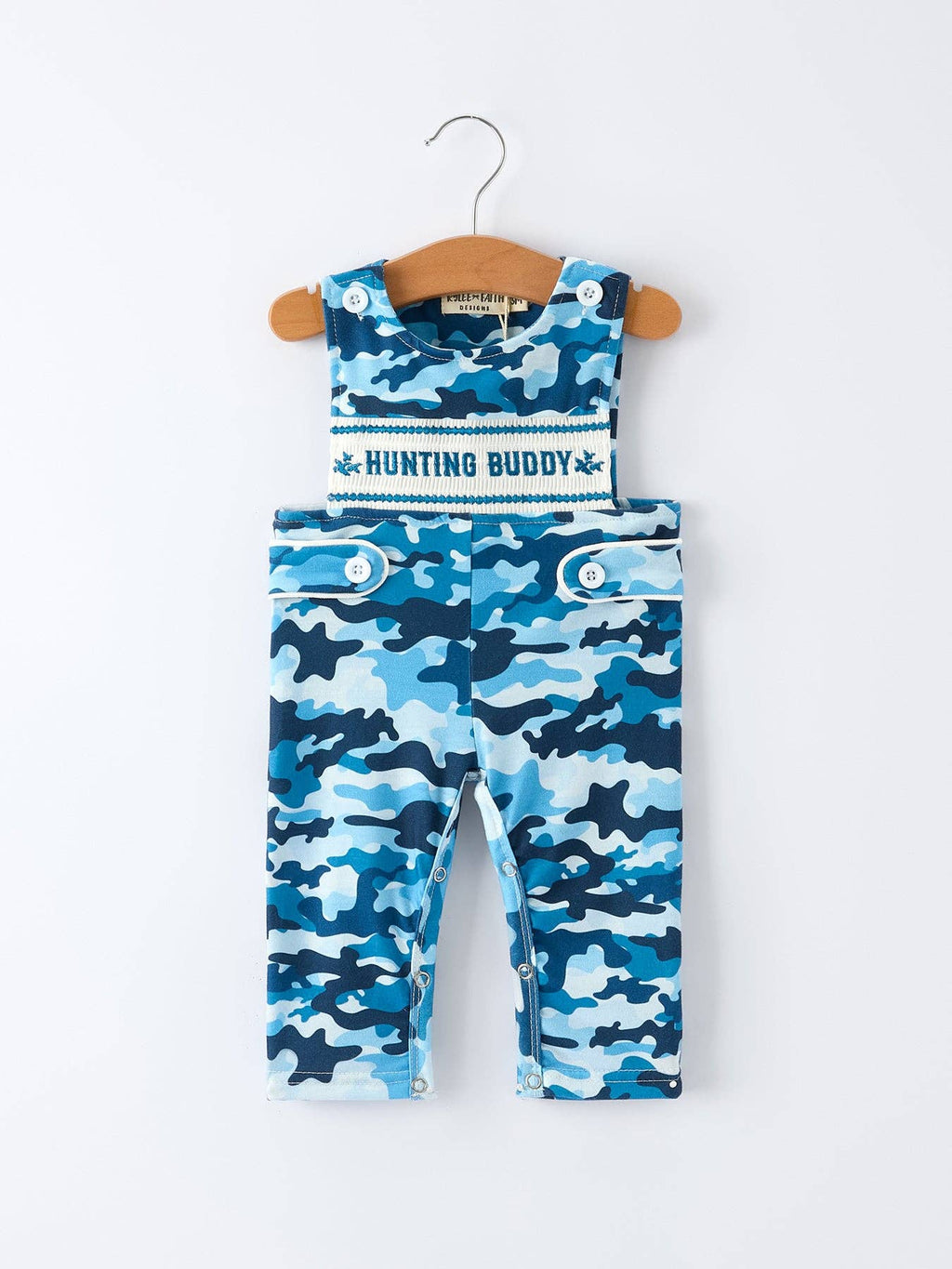 Hunting Buddy Smocked Romper