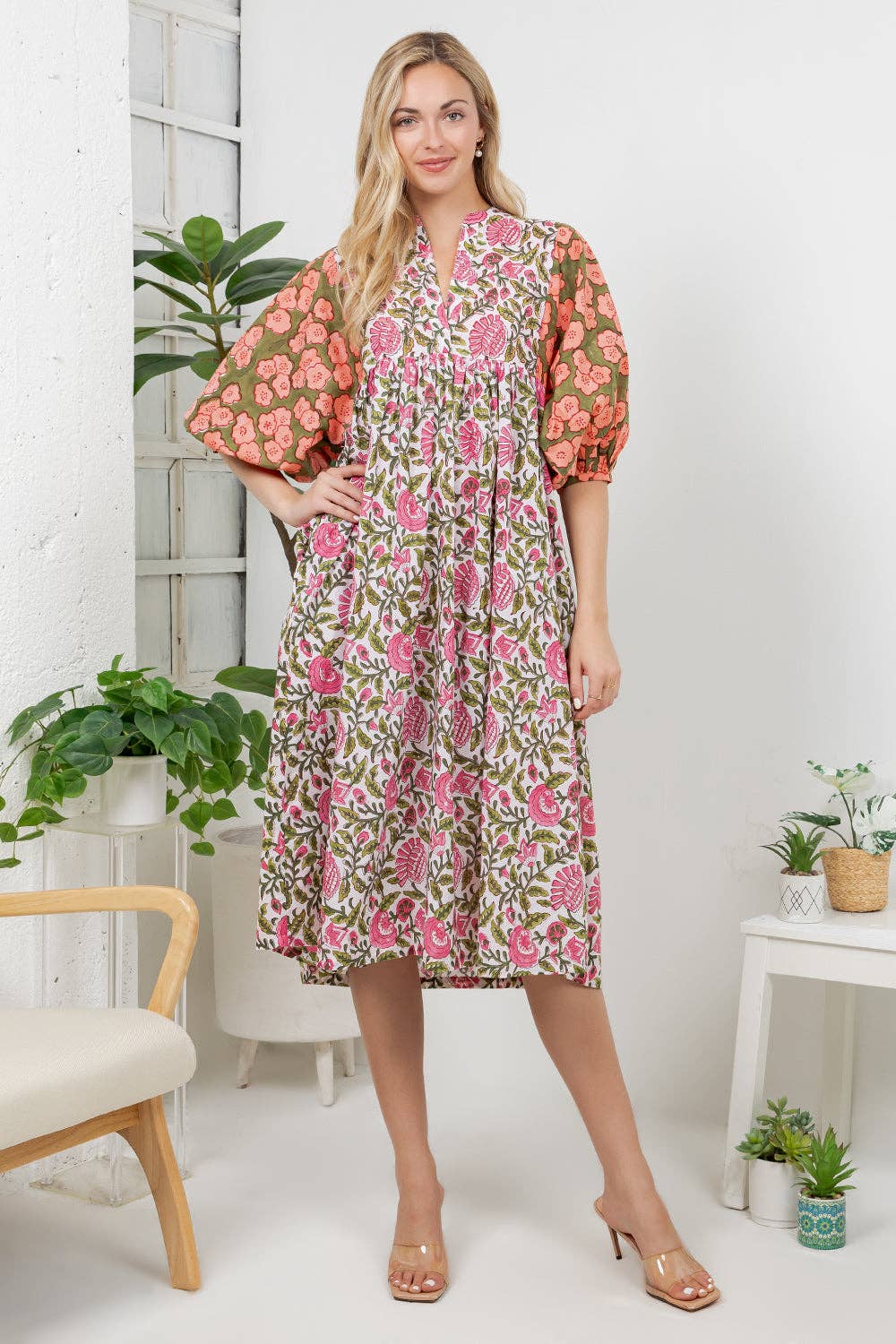 Hand Block Print Boho Dress