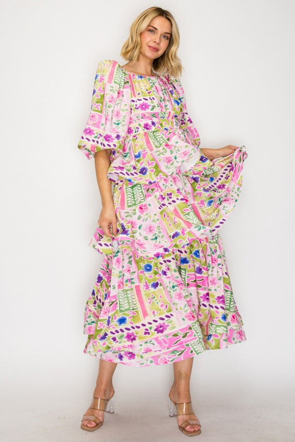 Spring Floral Faith Dress