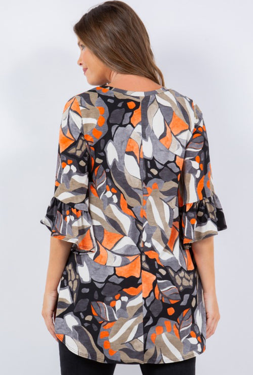 Abstract Print tunic