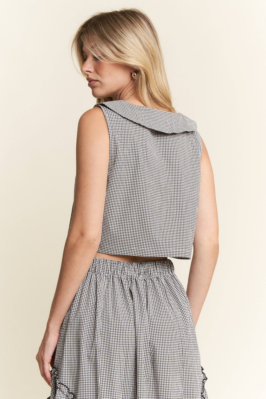 GINGHAM VINTAGE STYLE TWO PIECE SET