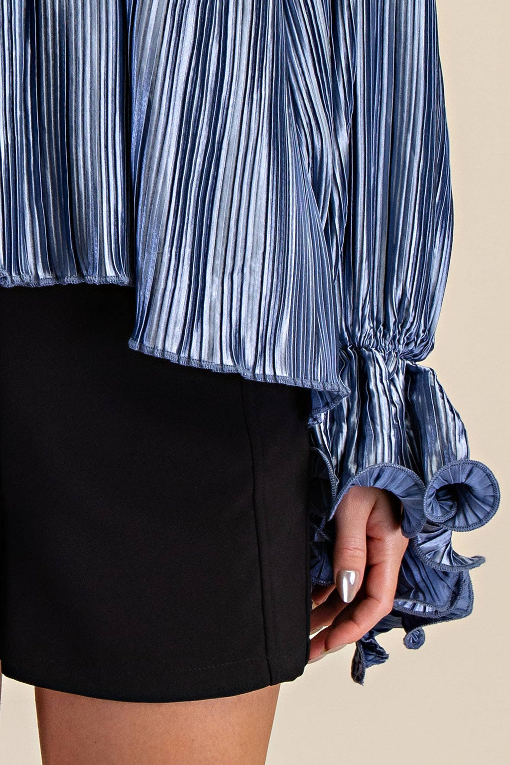Pleated Full Ruffles Top