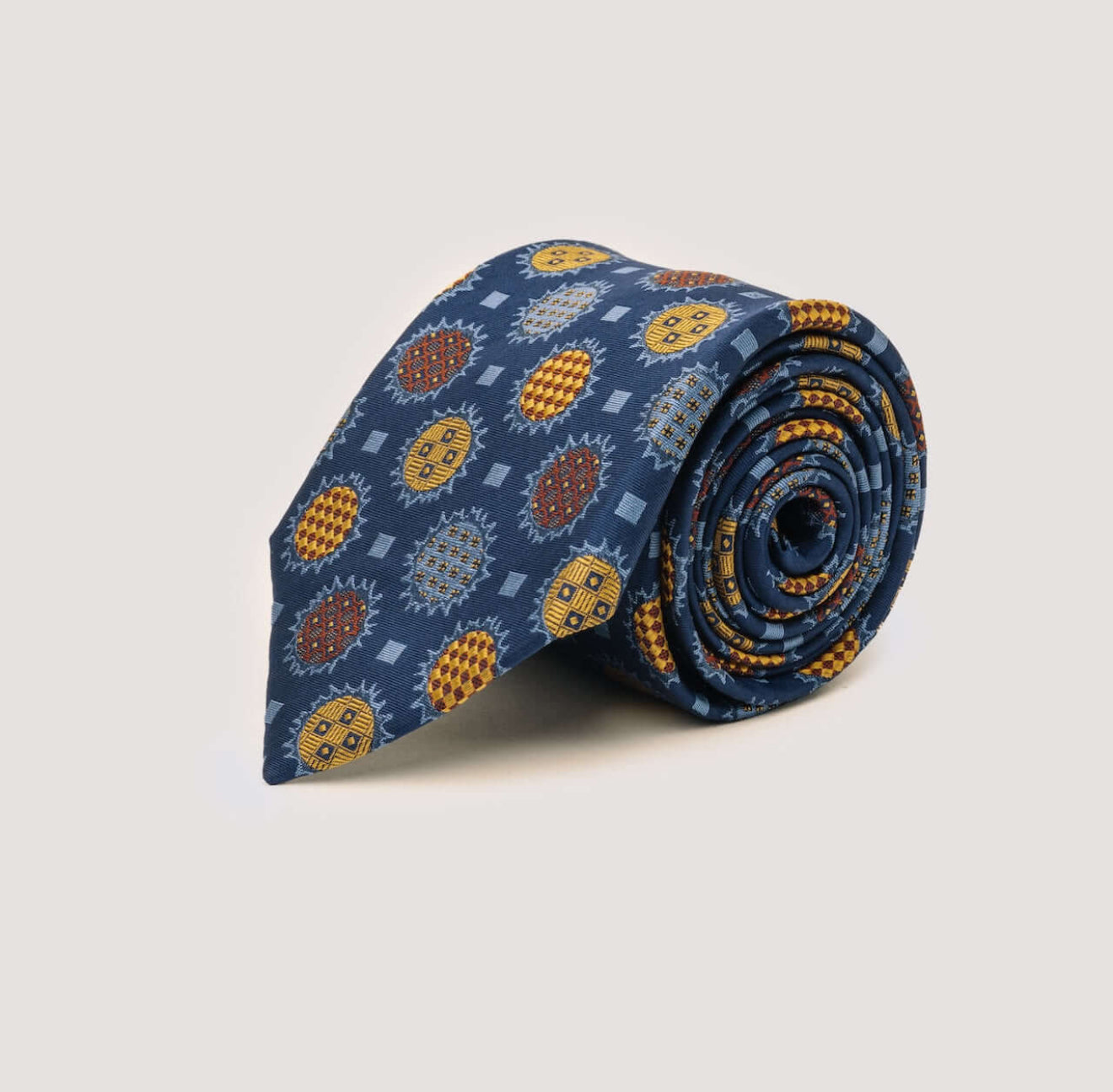 The Solstice Silk Tie & Hanky - Navy