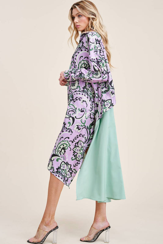 The Paisley Shirt Dress