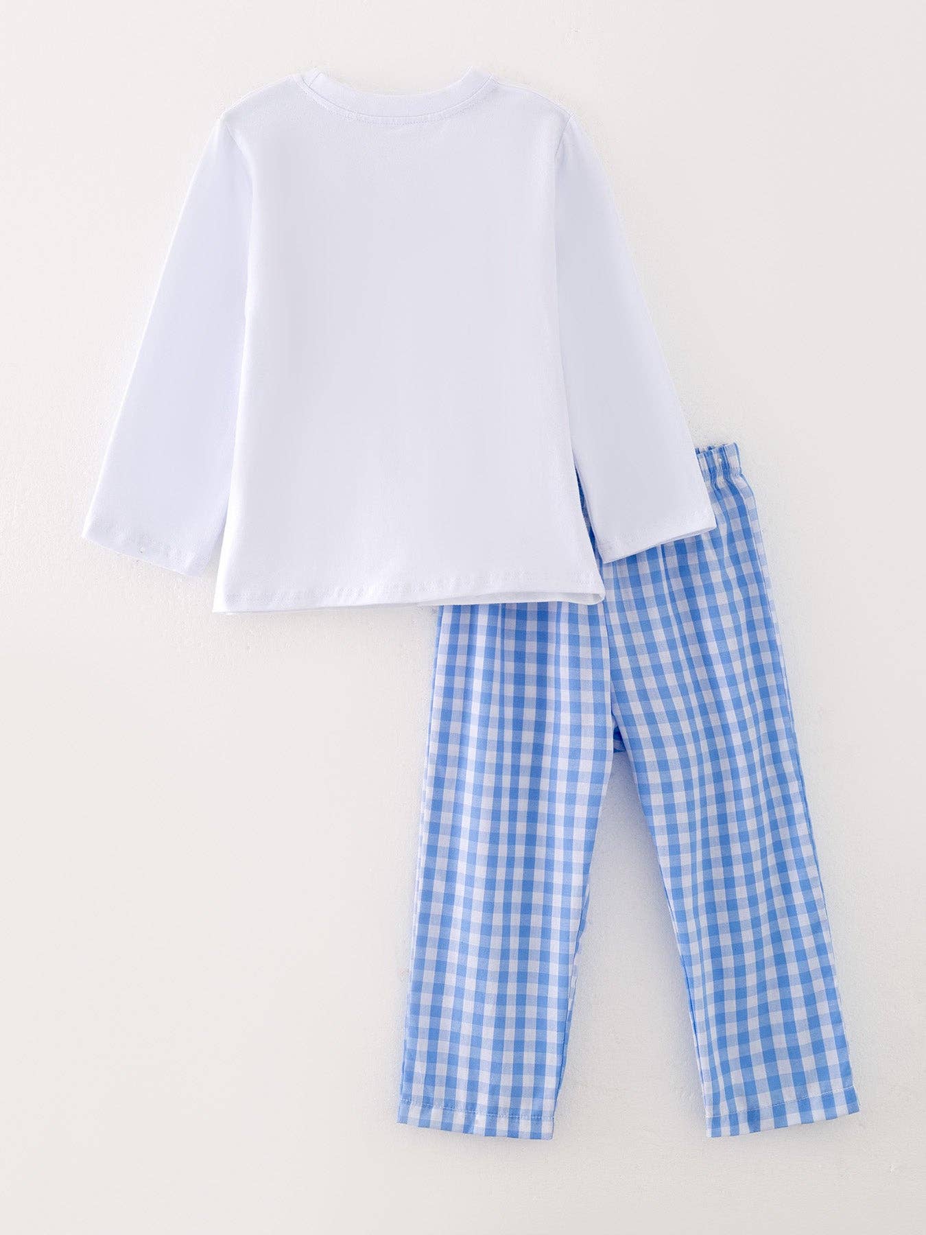 Chicken Blue Smocking Embroidered Boys Outfits