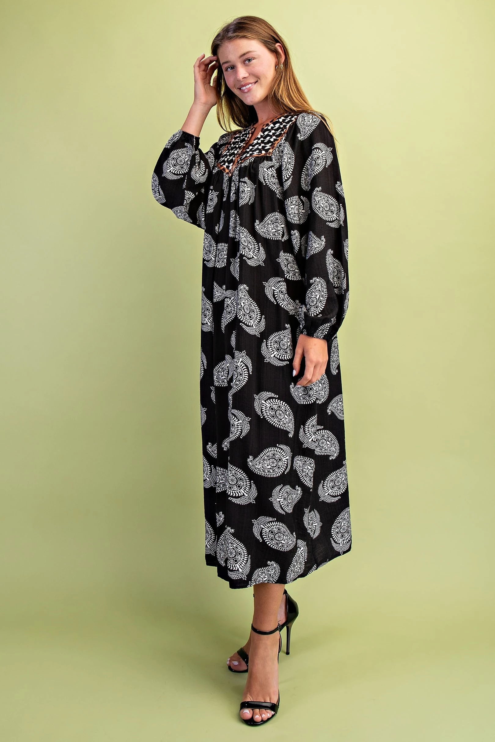 Paisley Leopard Dress