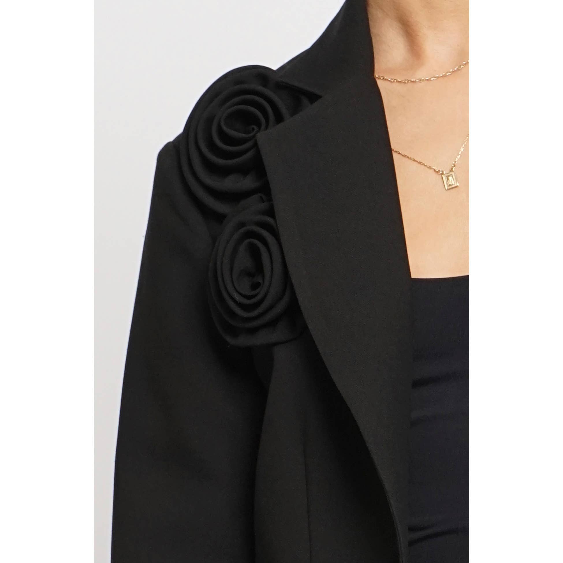 ROSETTE ACCENT BLAZER *Final Sale*