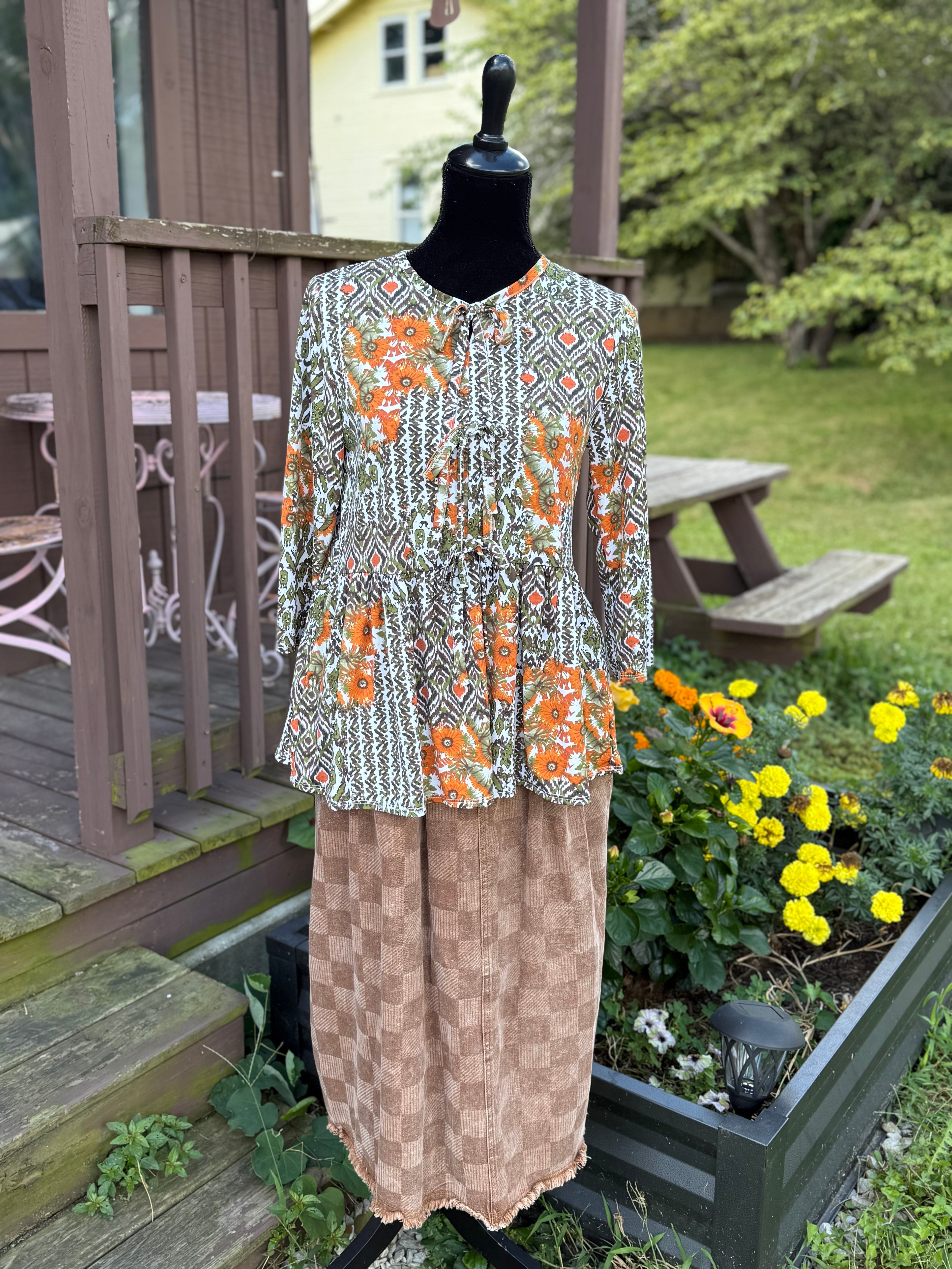 Autumn Daisy Top