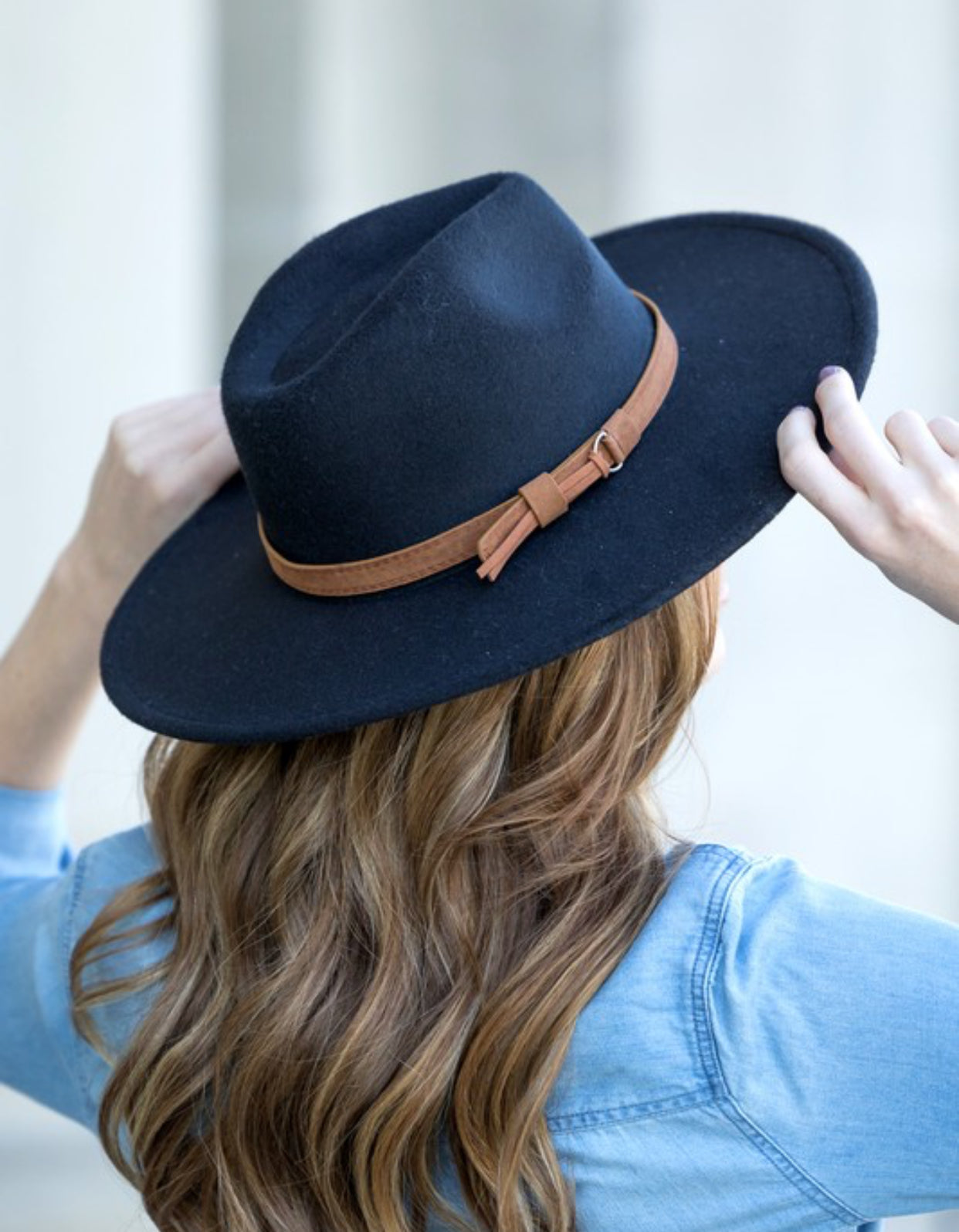 Wide Brim Panama Fedora Hat