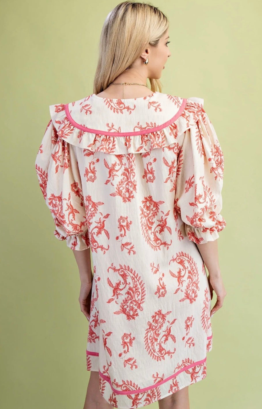 Raspberry Paisley Tunic