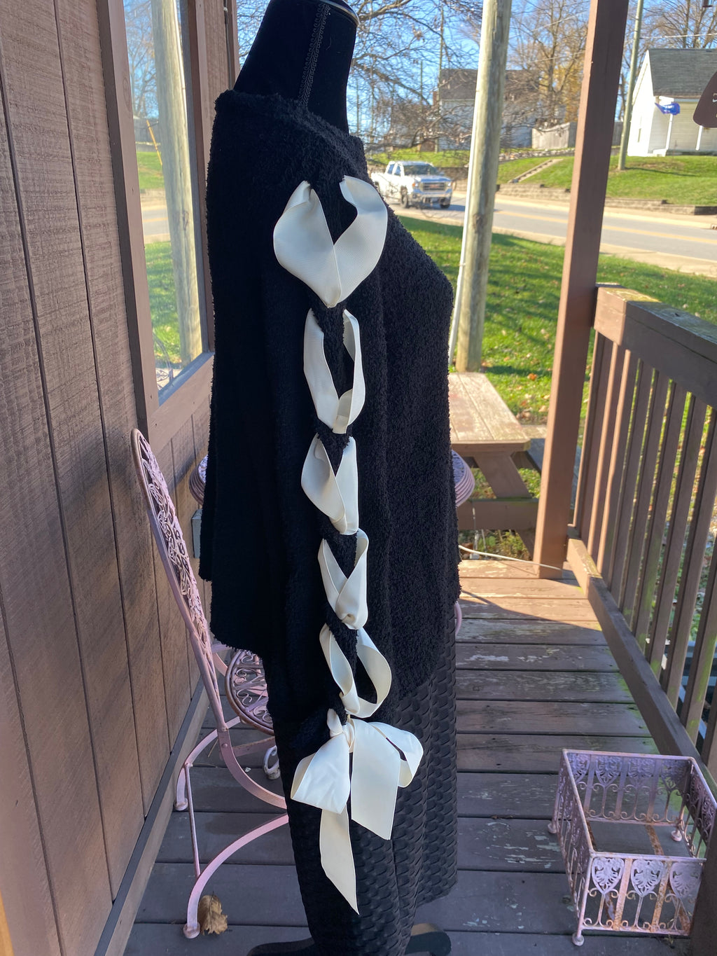 ROUND NECK LONG BELL SLEEVE SWEATER *Final Sale*