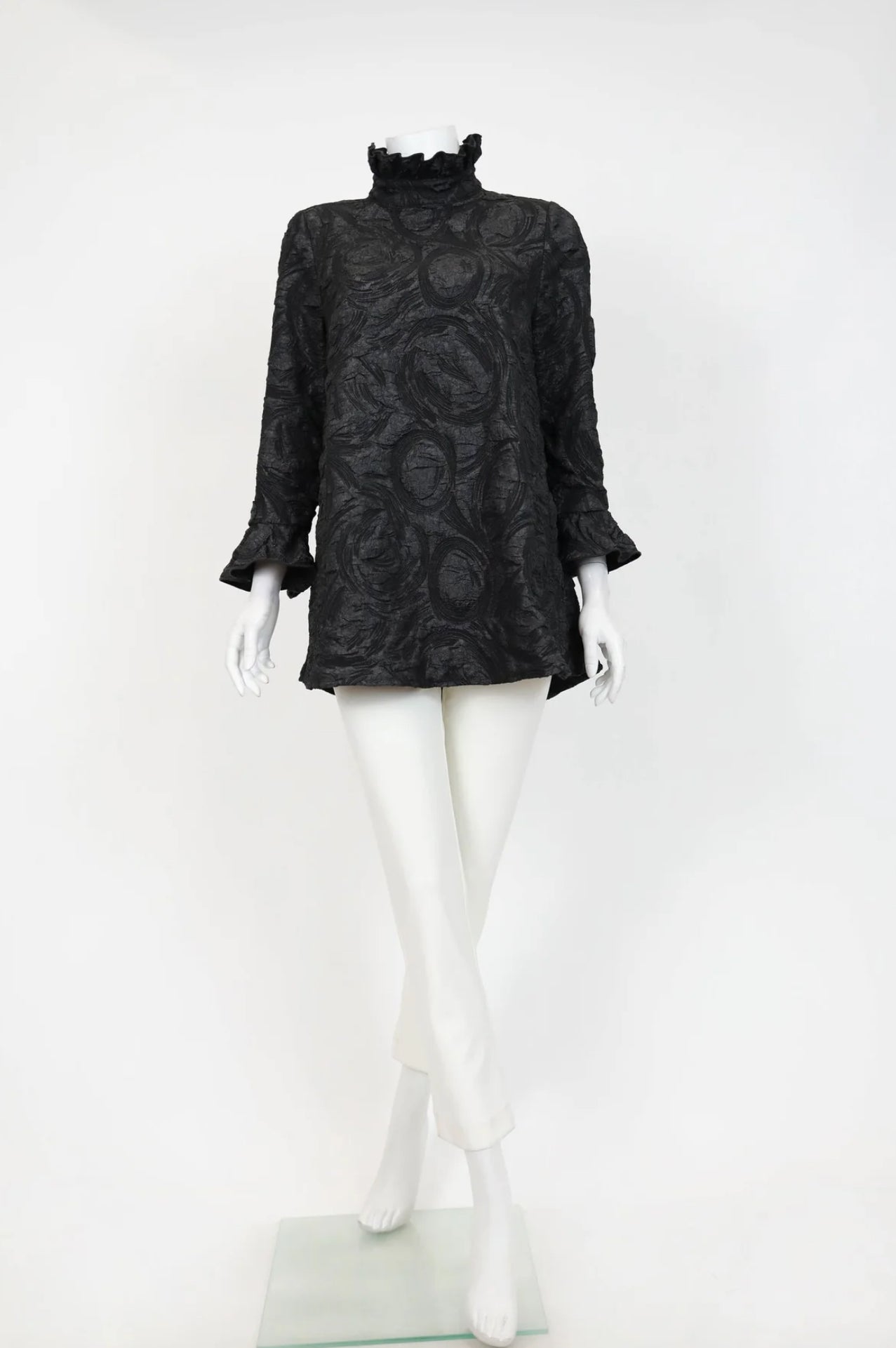IC Collection Ruffle Collar Top *Final Sale*
