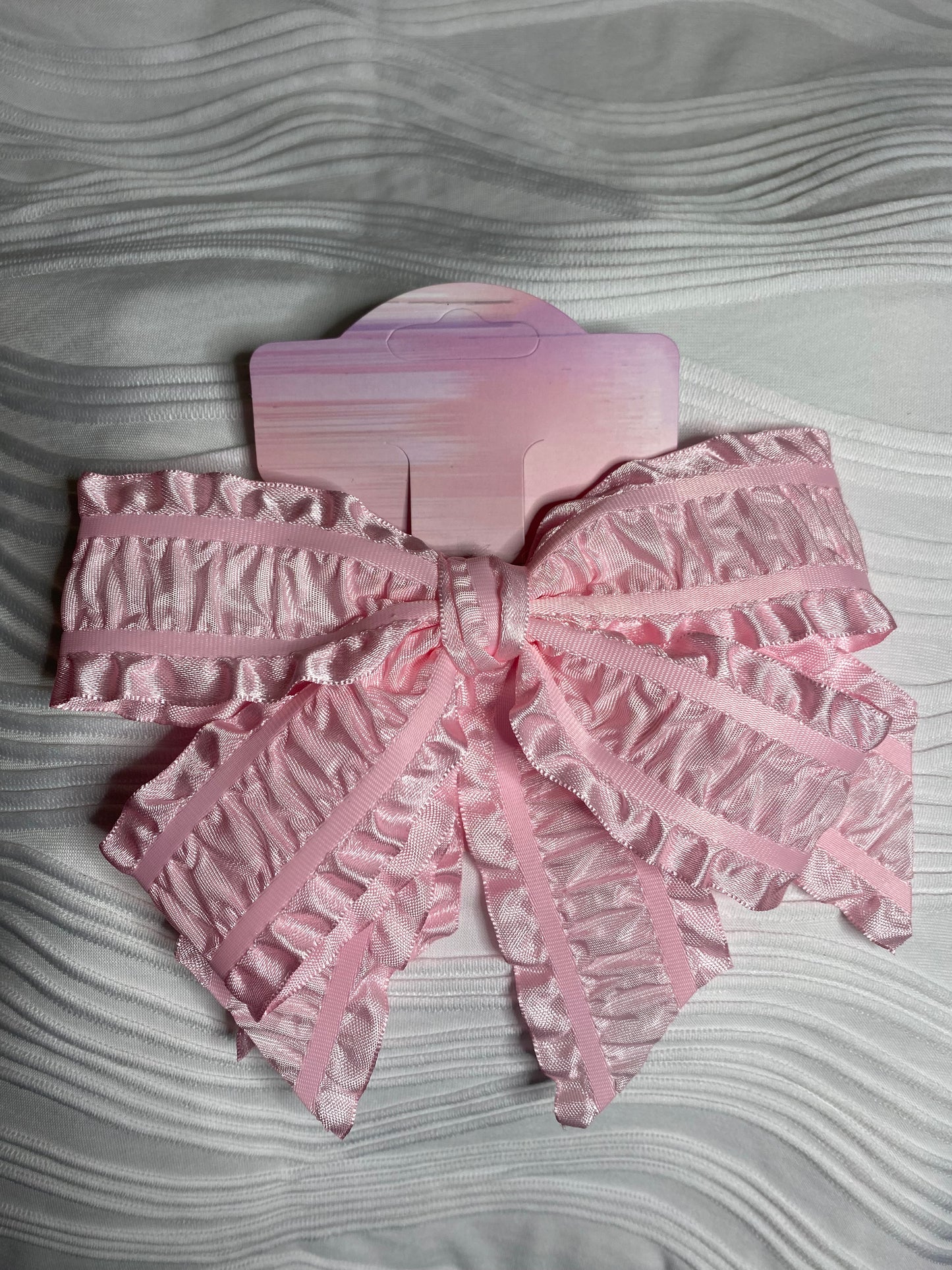 Ruffle Hair Bow