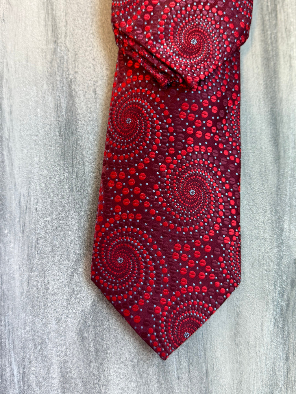 Spiral Tie & Hanky -Red