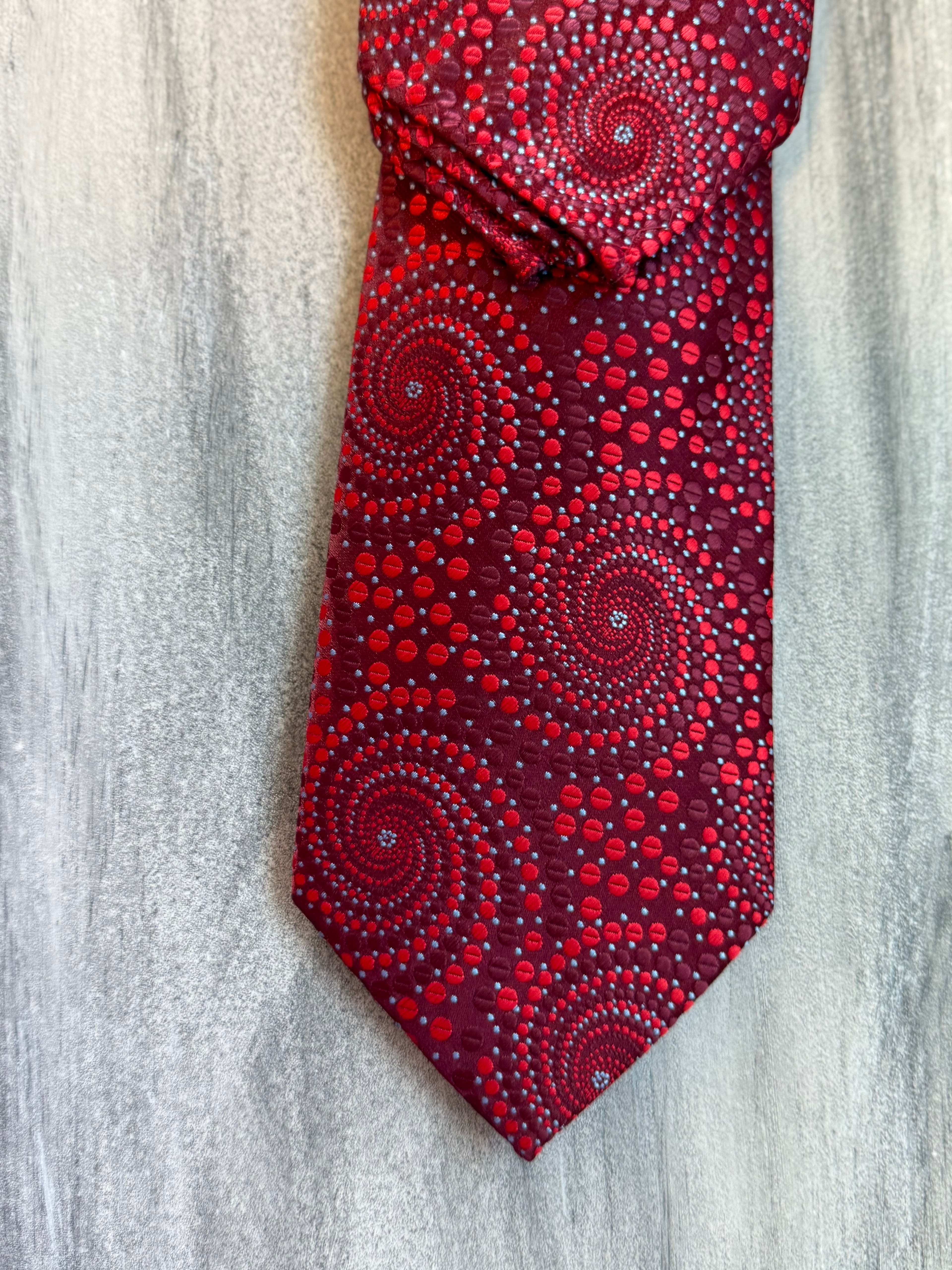Spiral Tie & Hanky -Red