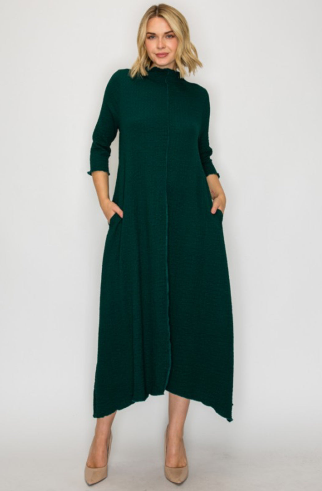 Jasmine Dress -Hunter Green