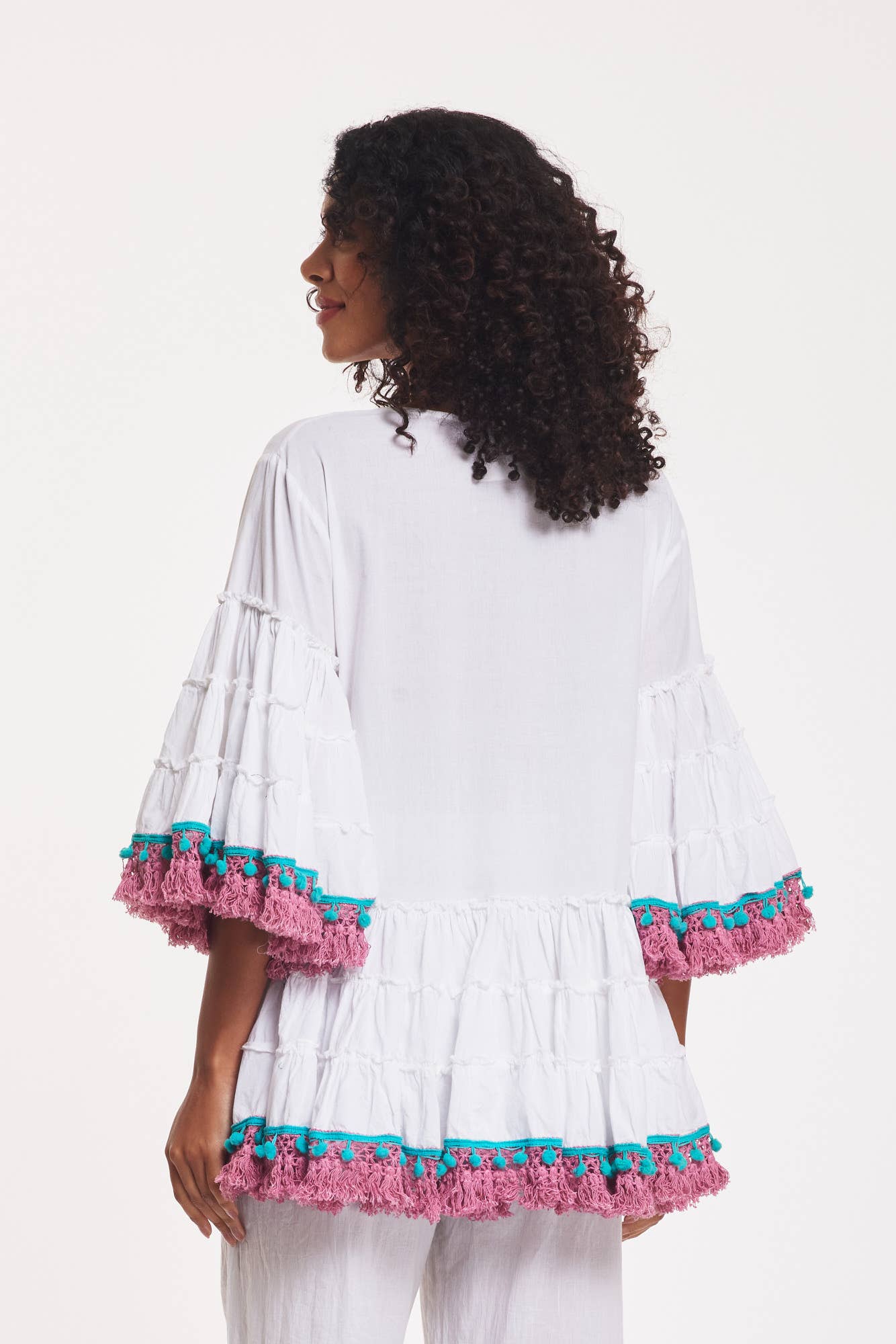 Madrid White Embroidered Blouse *FINAL SALE*