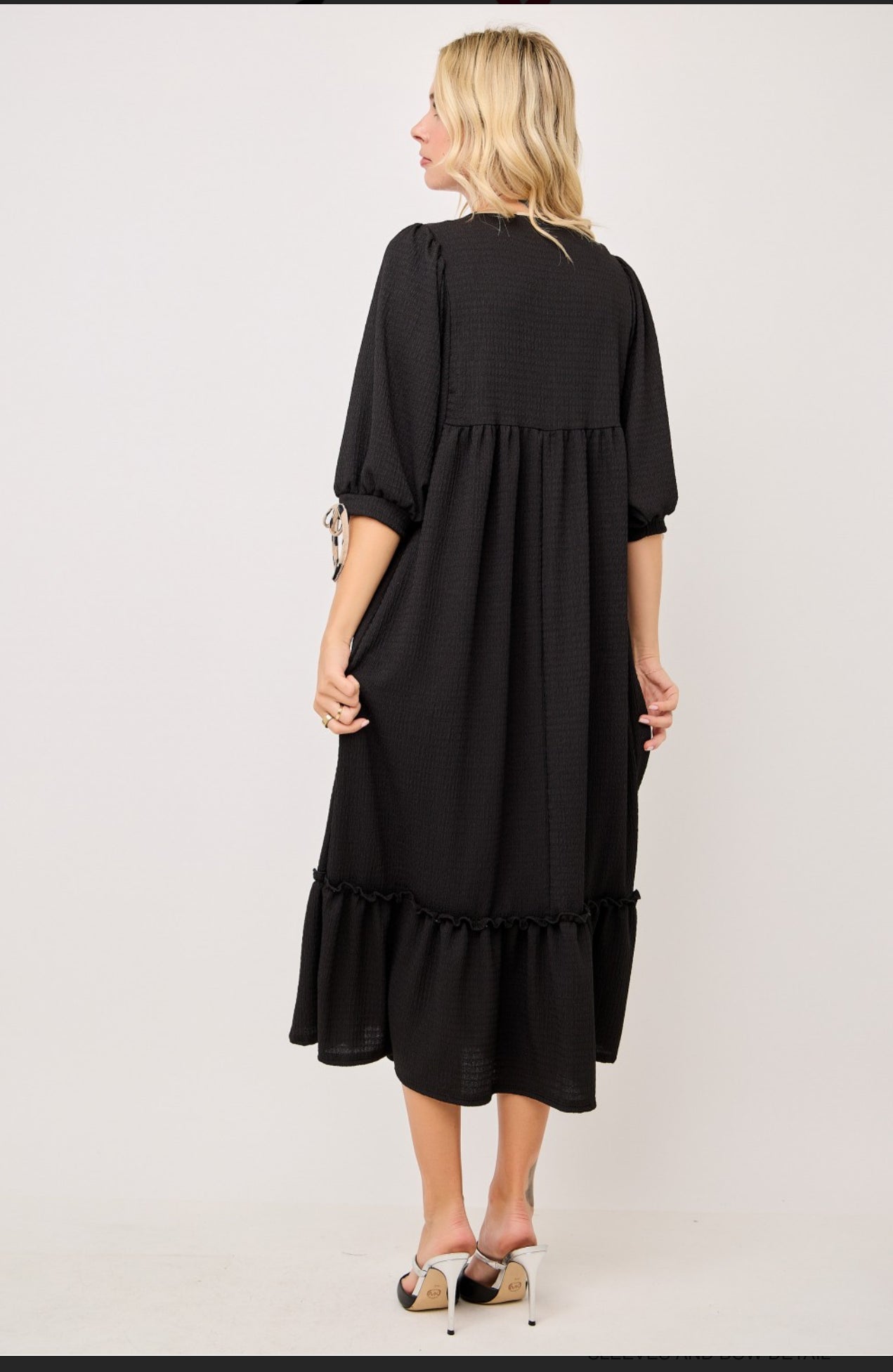 Maddie Bow Dress - Black