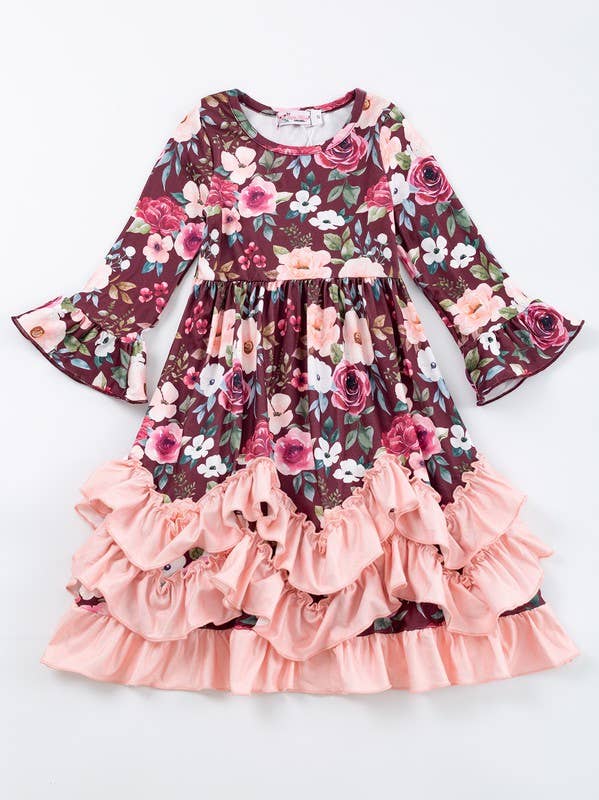 Crimson Rose Girls Maxi Dress