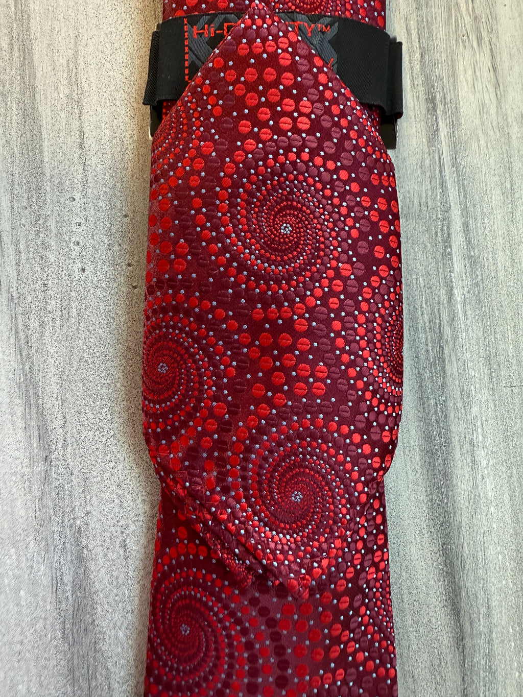 Spiral Tie & Hanky -Red