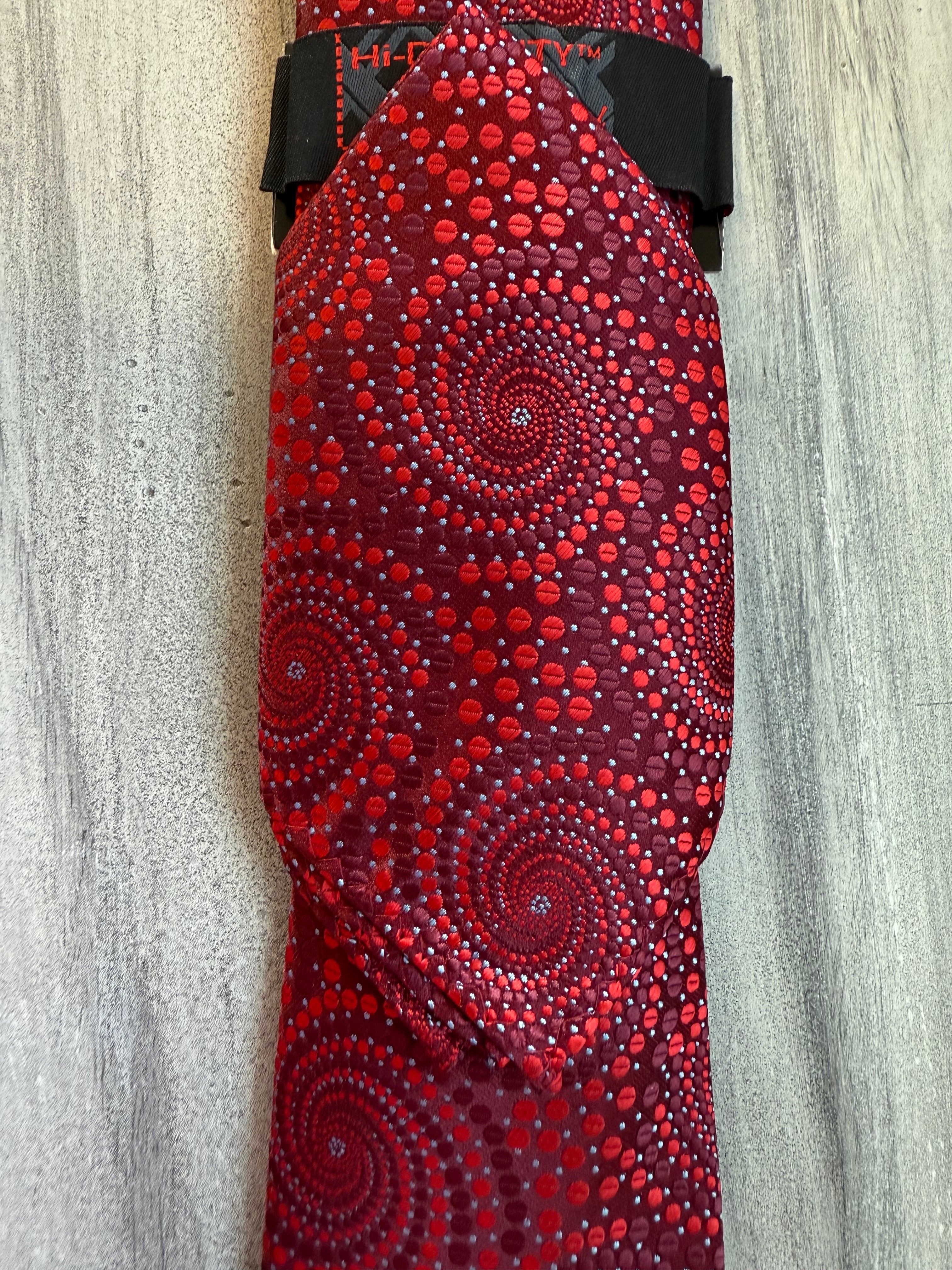 Spiral Tie & Hanky -Red