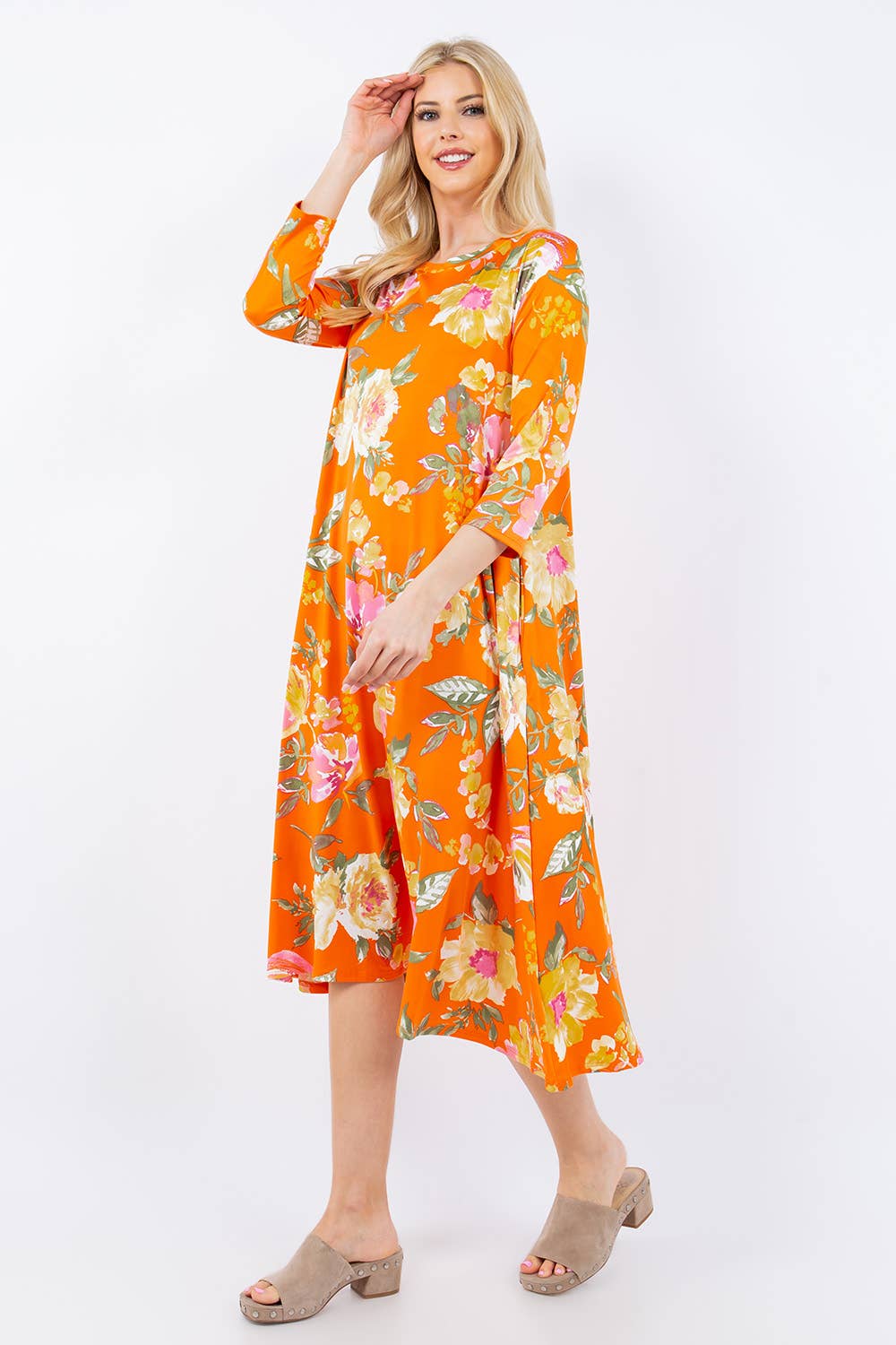 Ana Orange Floral
