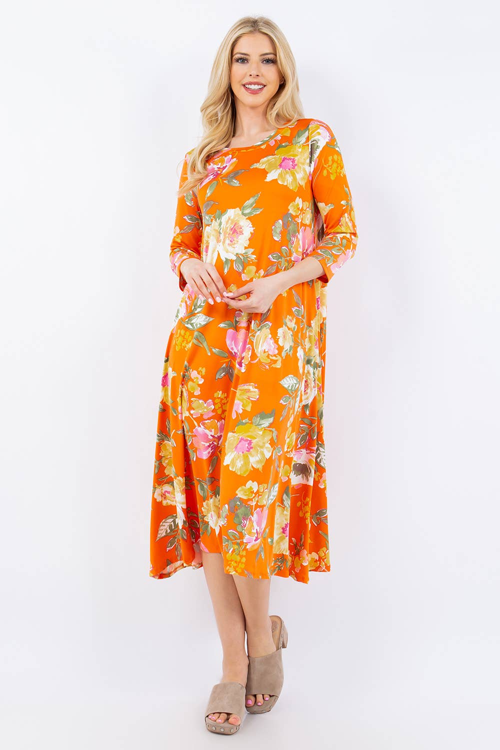 Ana Orange Floral