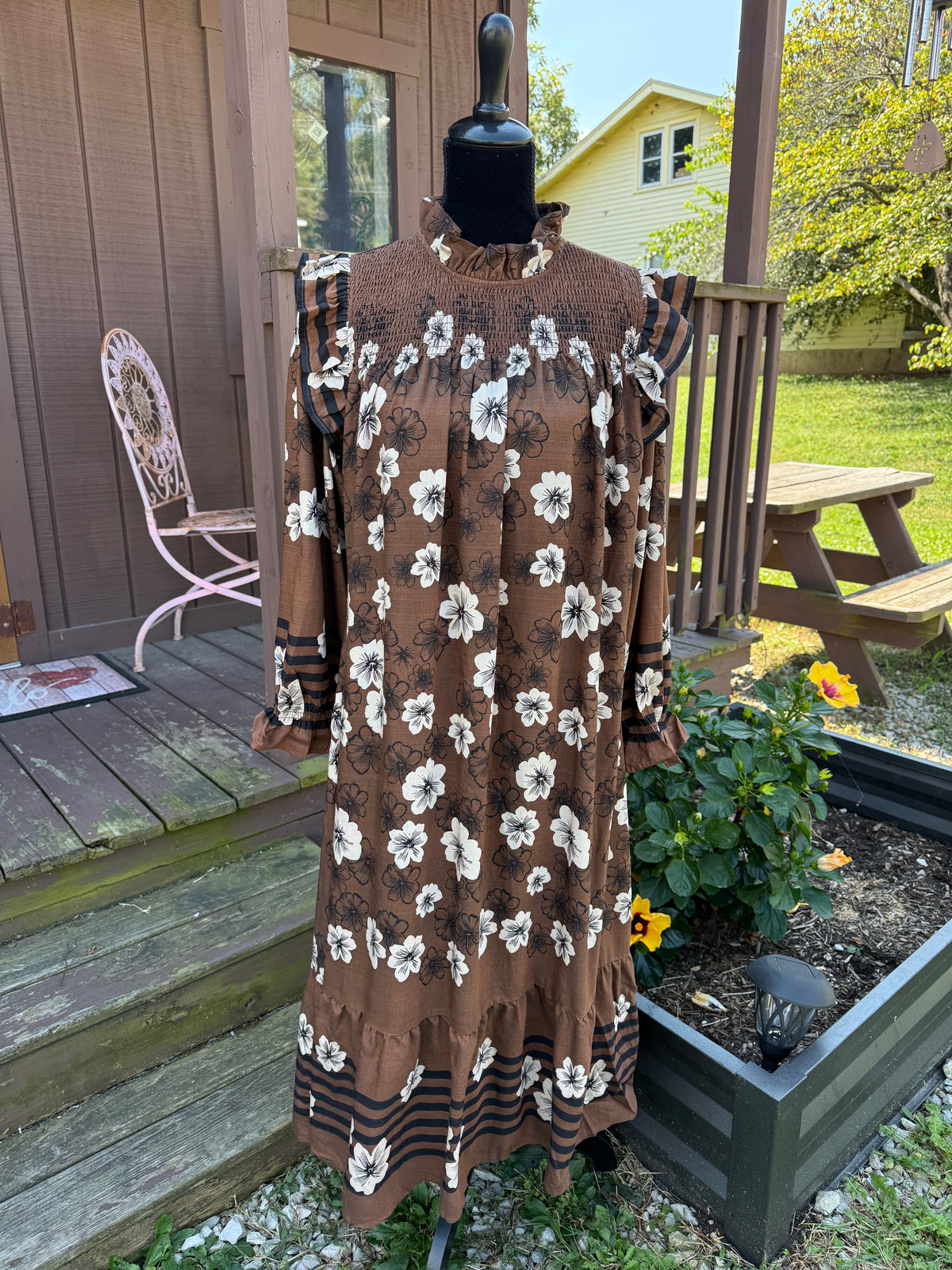 Sadie Dress - Brown