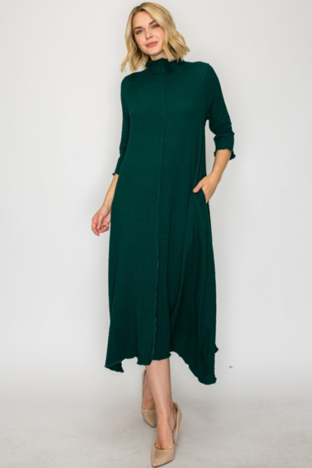Jasmine Dress -Hunter Green