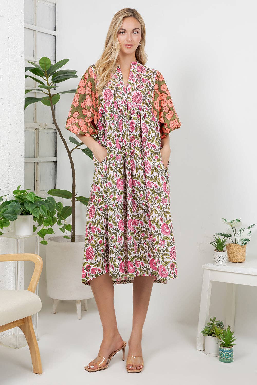 Hand Block Print Boho Dress