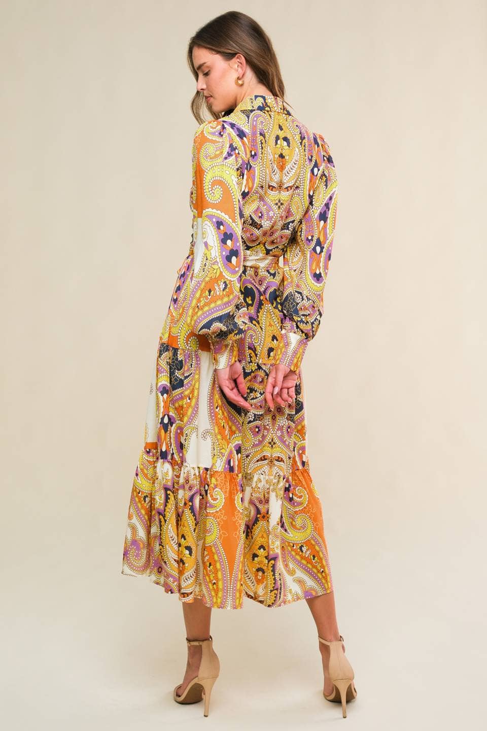 Paisley Printed Woven Midi Dress *Finale Sale*
