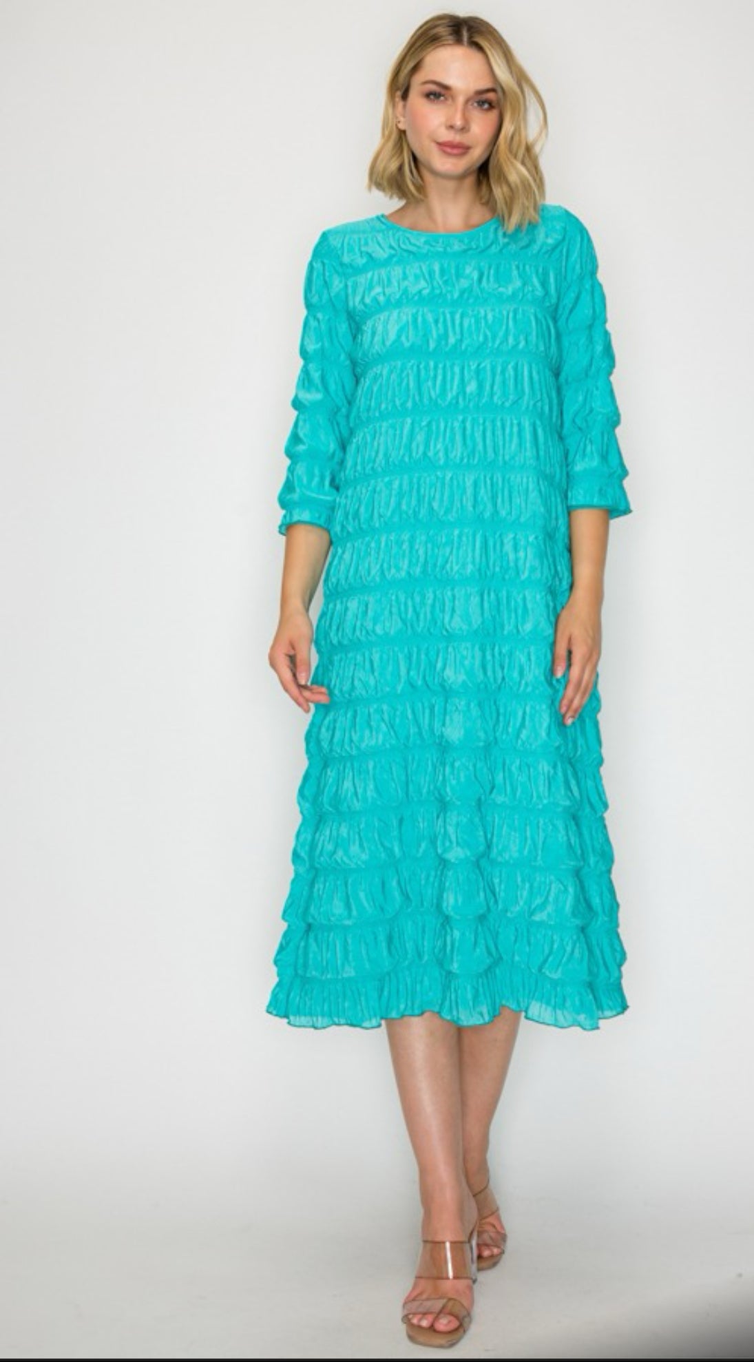 Anastasia Dress - Turquoise