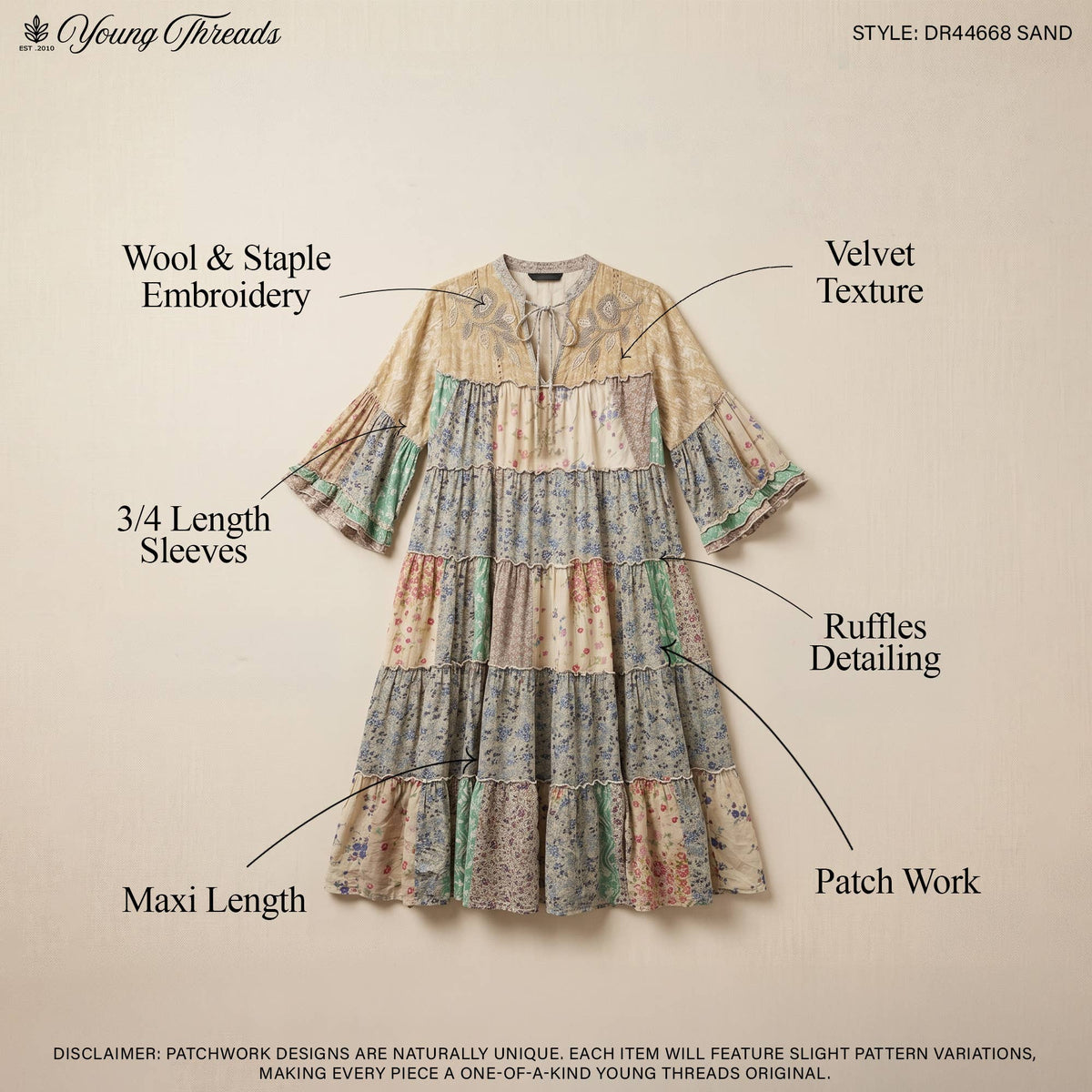 Timeless Long Dress - Sand