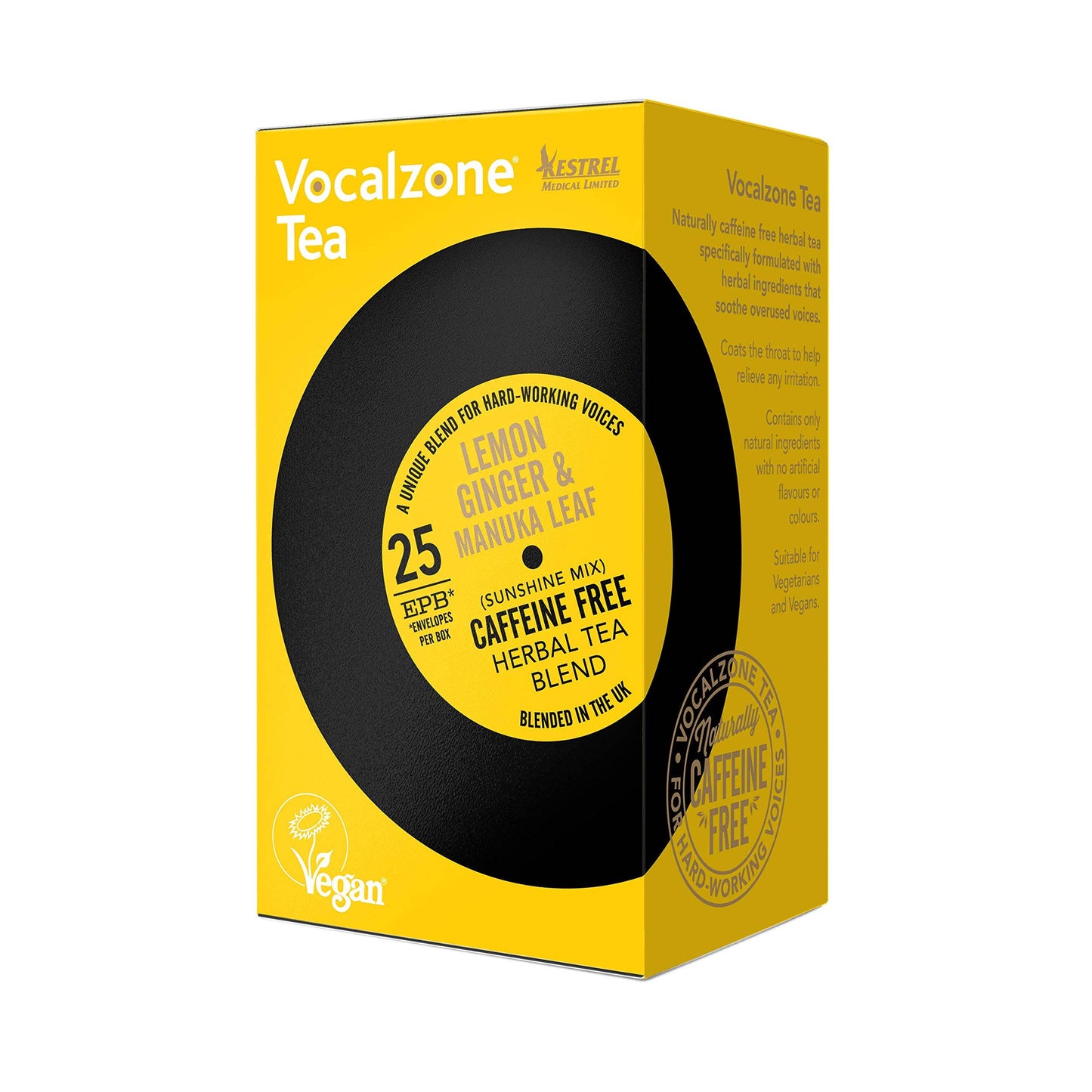 Vocalzone Tea - Lemon Ginger and Manuka Leaf - caffine free