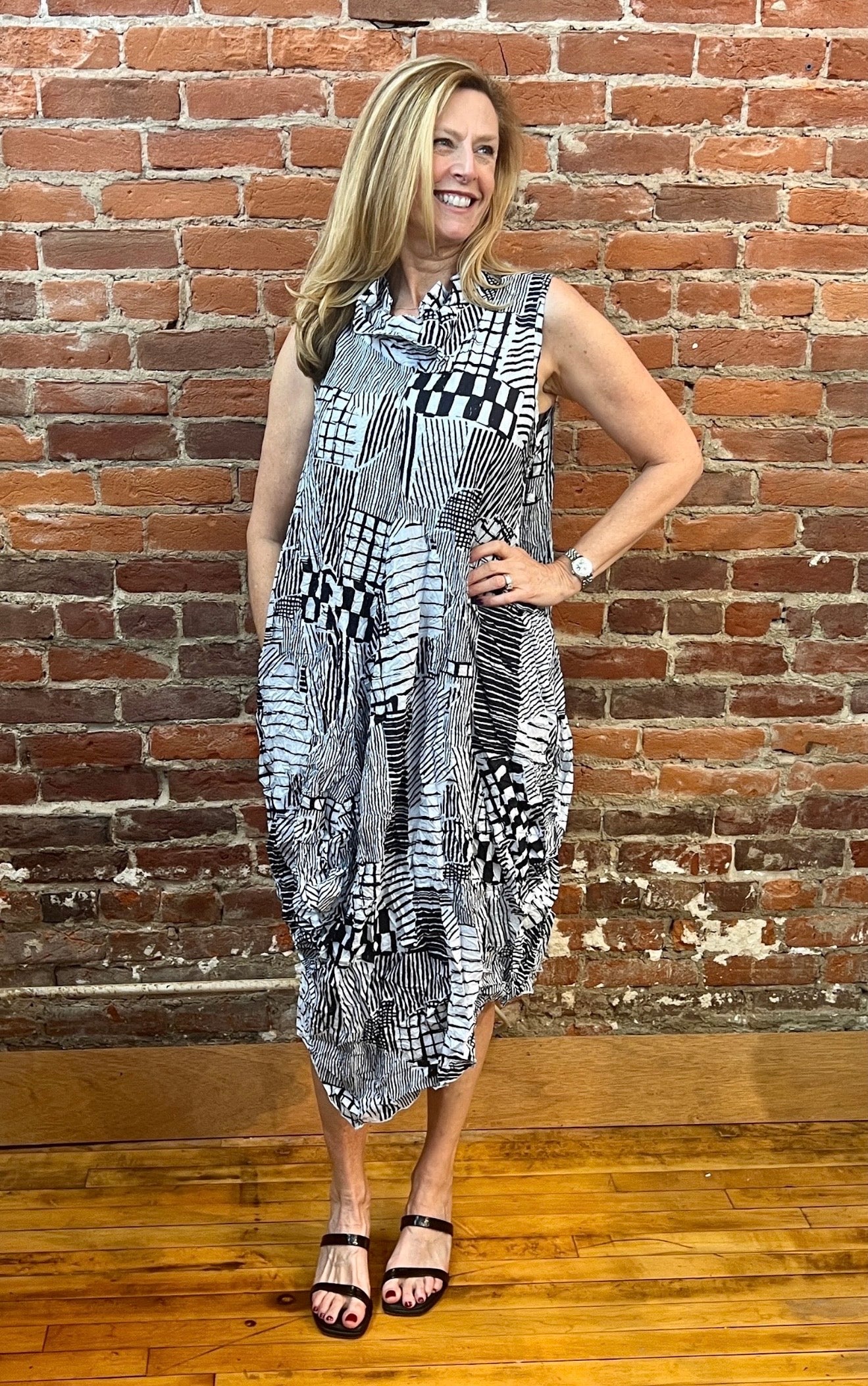 Black & White Tank Dress