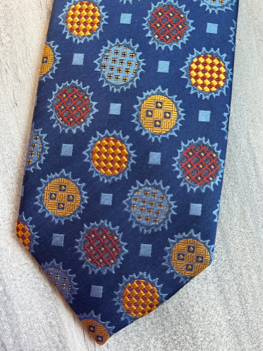 The Solstice Silk Tie & Hanky - Navy