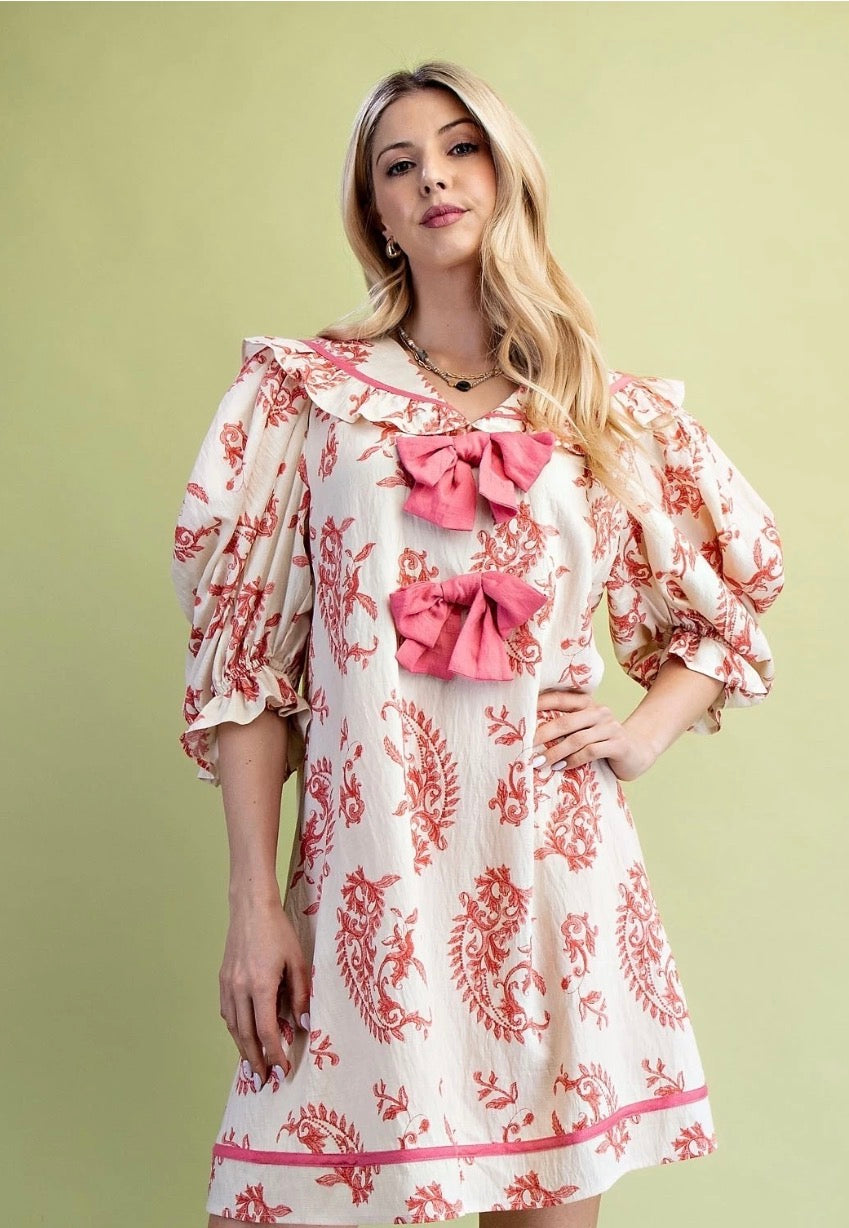 Raspberry Paisley Tunic