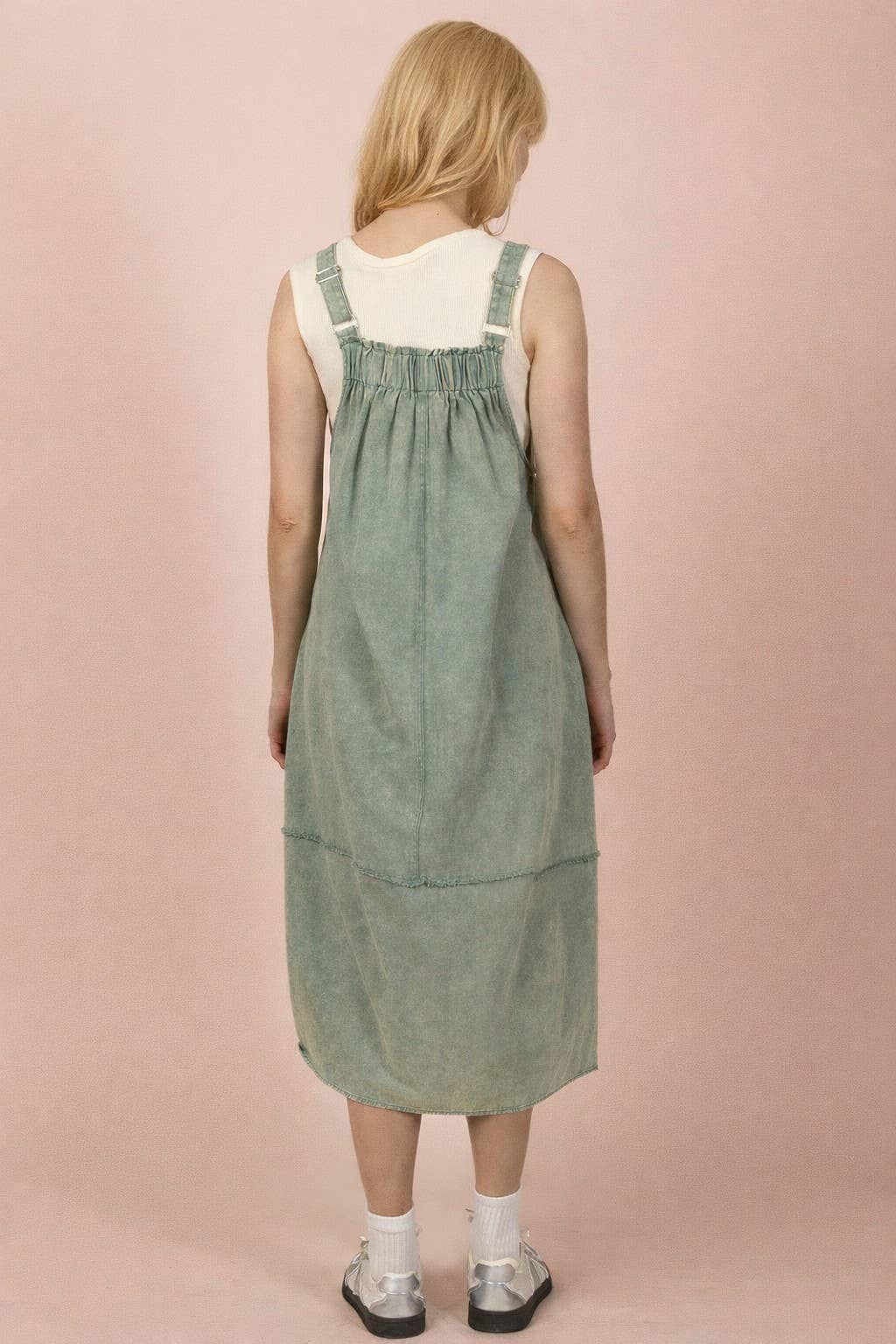 Sage Overall Dress
