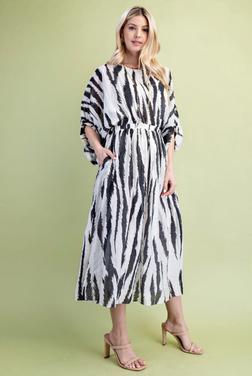 Zebra Midi Dress