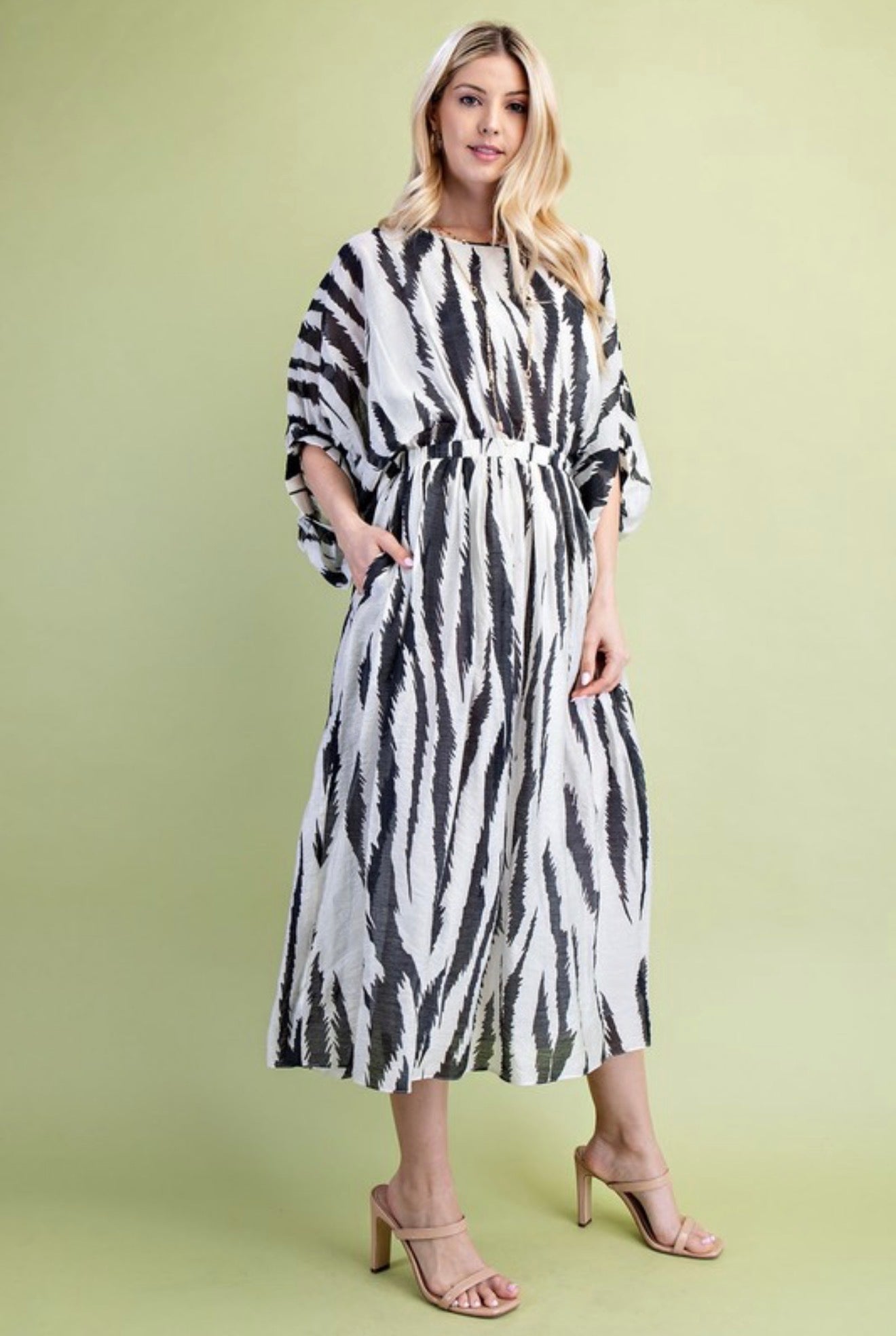 Zebra Midi Dress