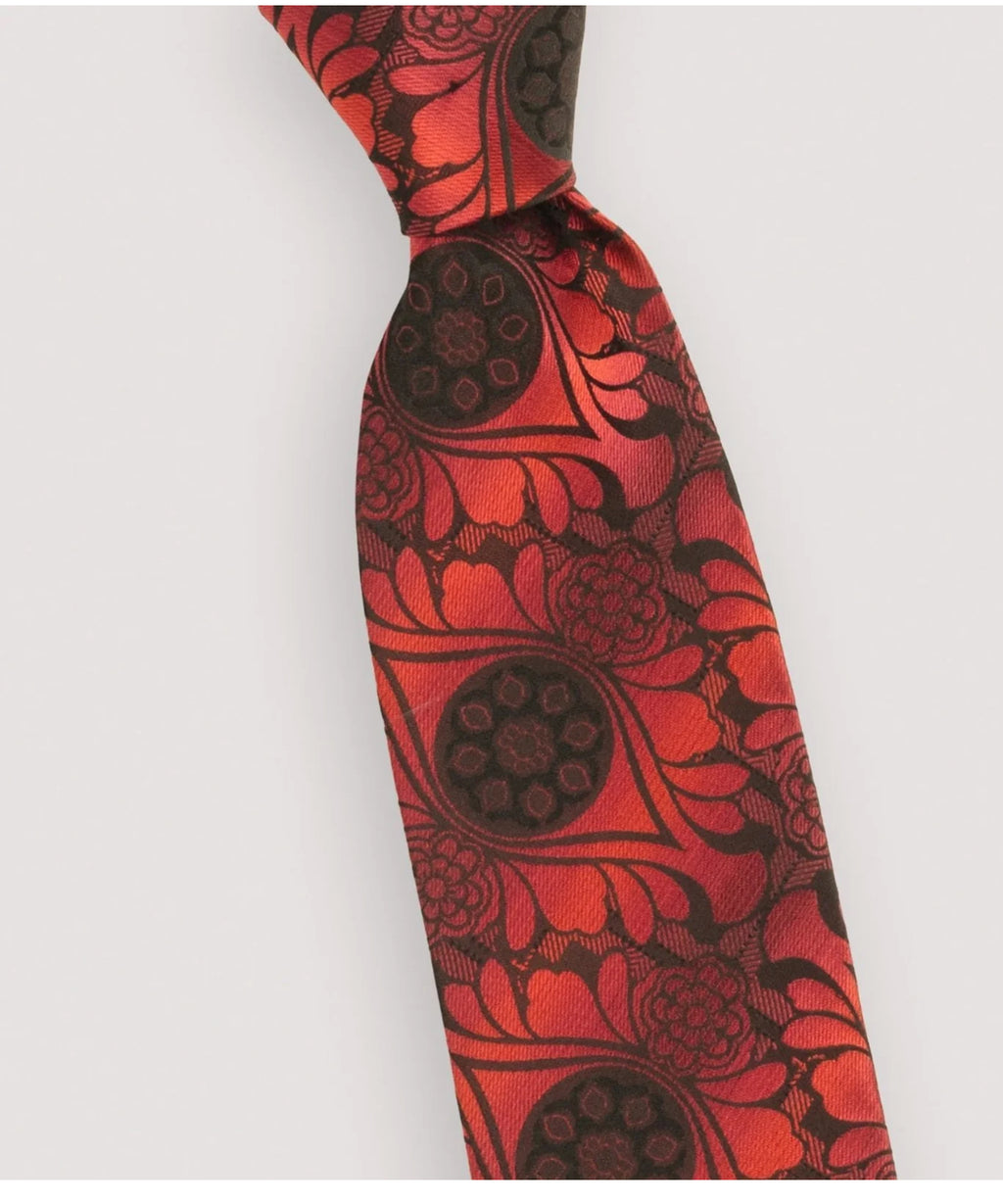 Lotus Eye Tie and Hanley set- Red