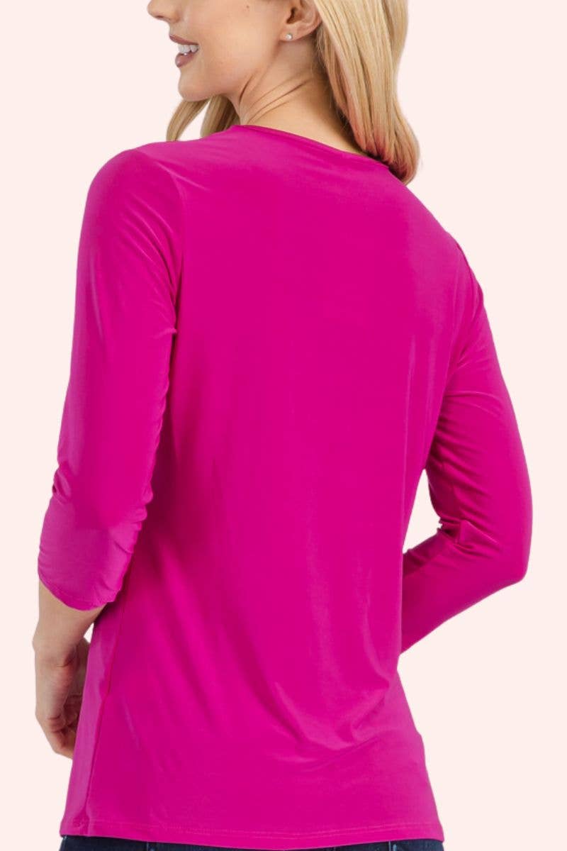 CLASSIC 3/4 SLEEVE CREW NECK Layering Top