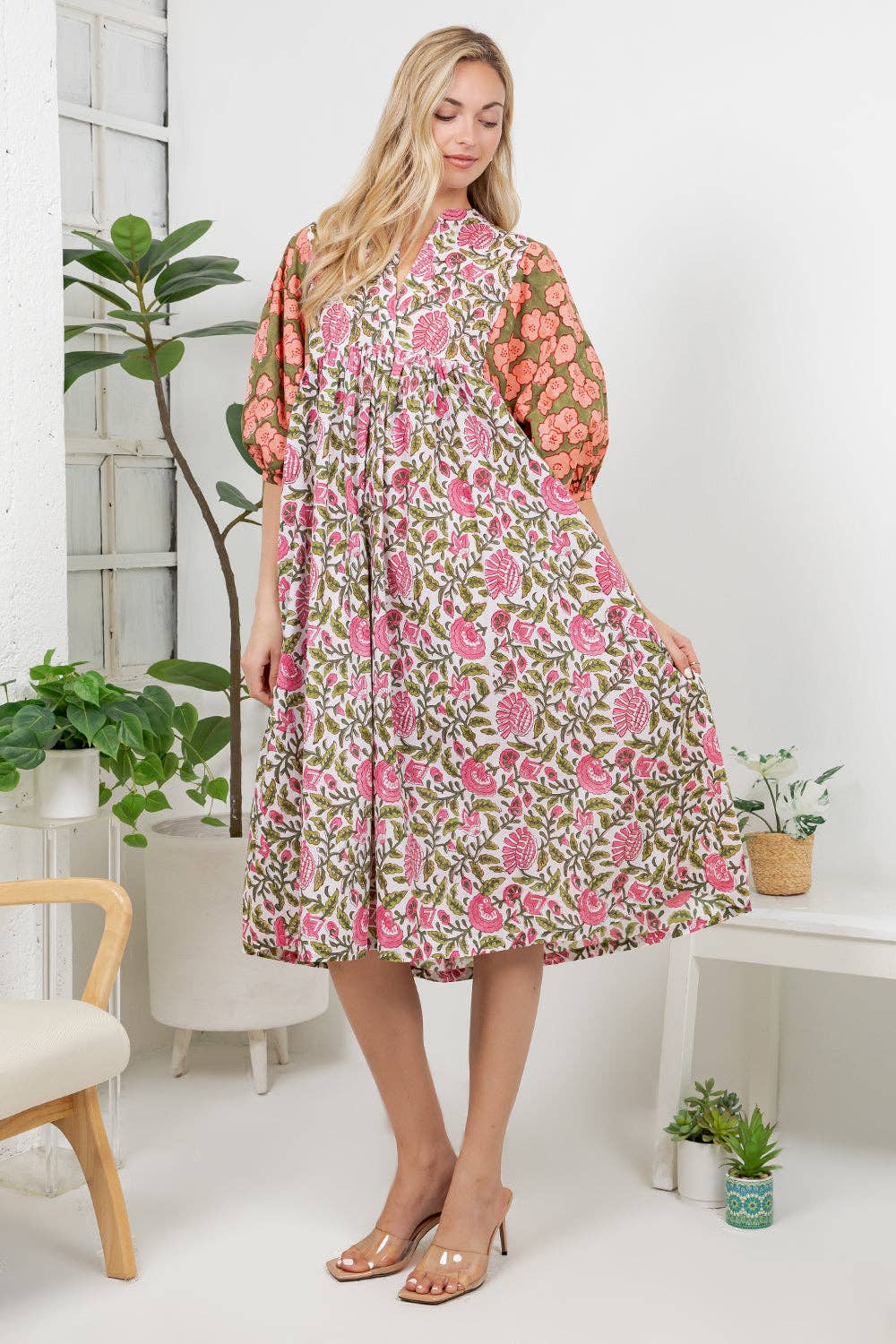 Hand Block Print Boho Dress