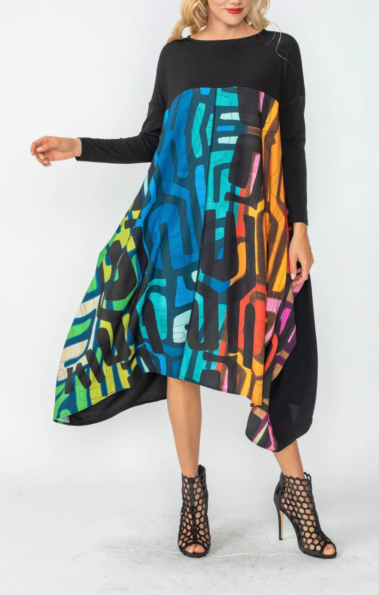 IC Collection Colorful Dress