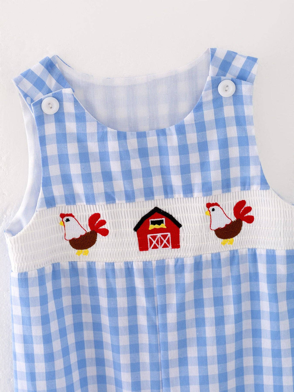 Chicken Smocked Romper