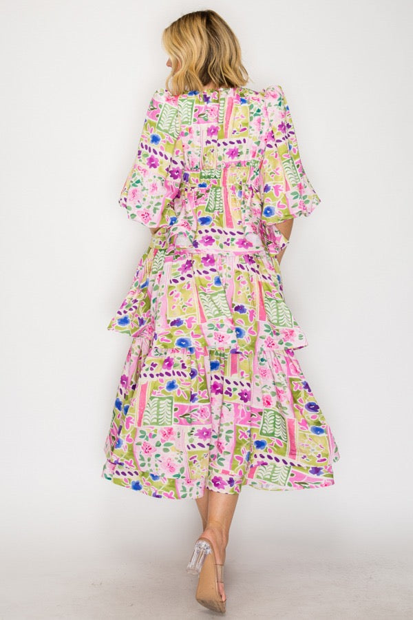 Spring Floral Faith Dress