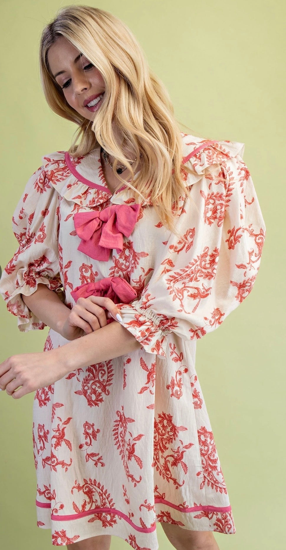 Raspberry Paisley Tunic