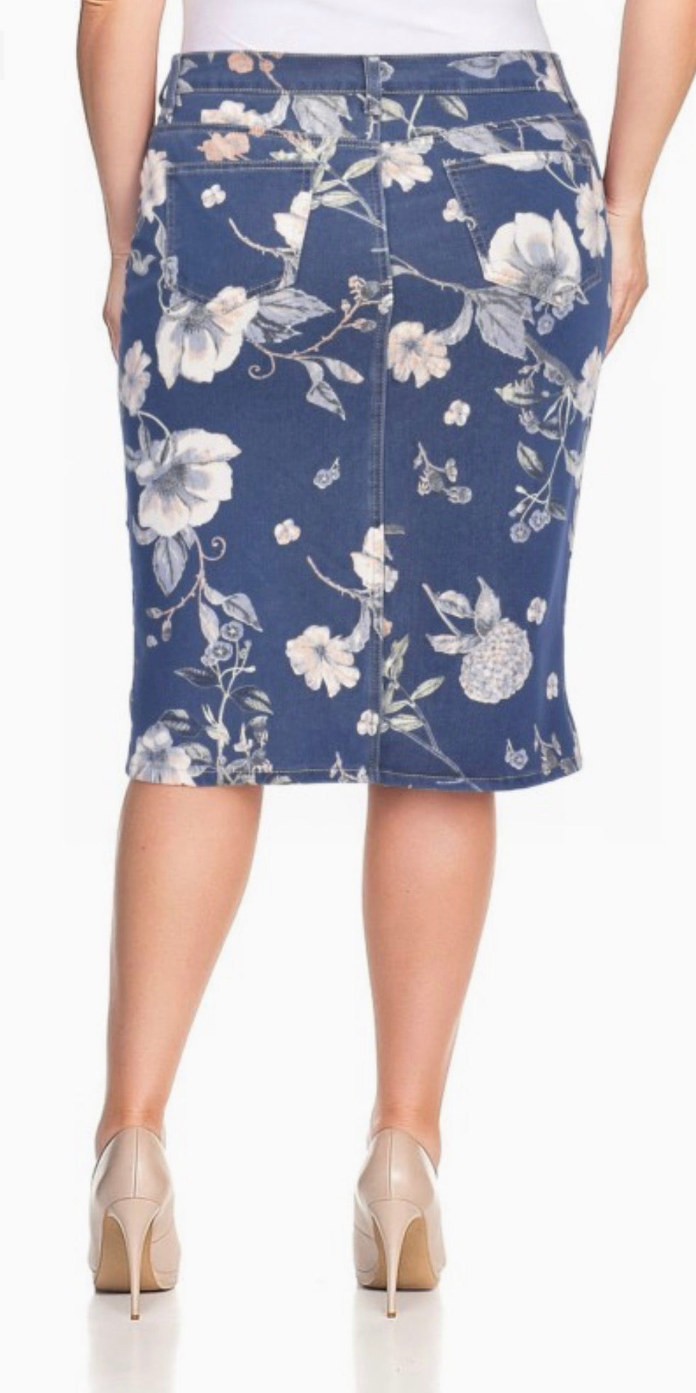 Lily Stone Wash Skirt- Plus
