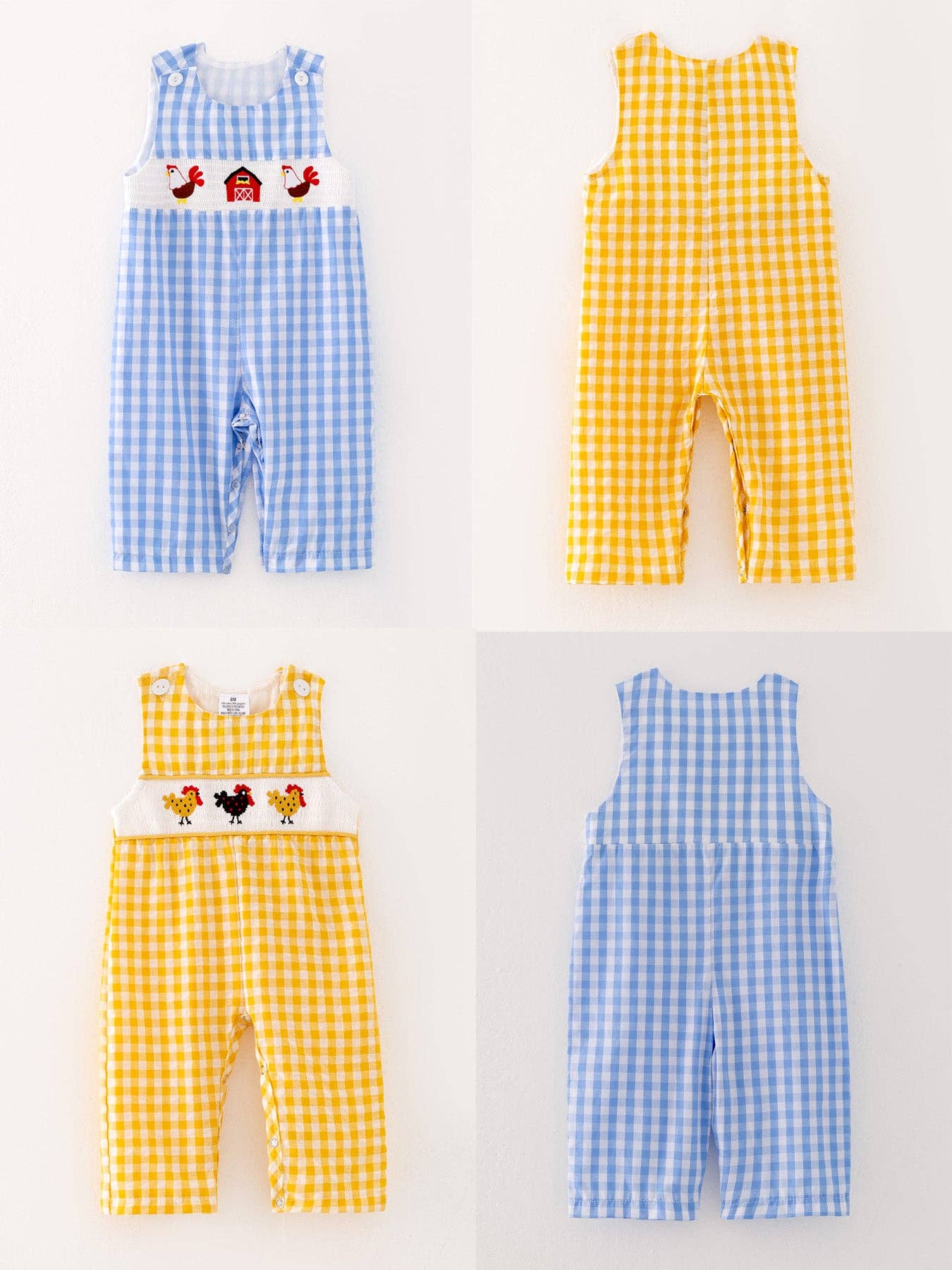 Chicken Smocked Romper